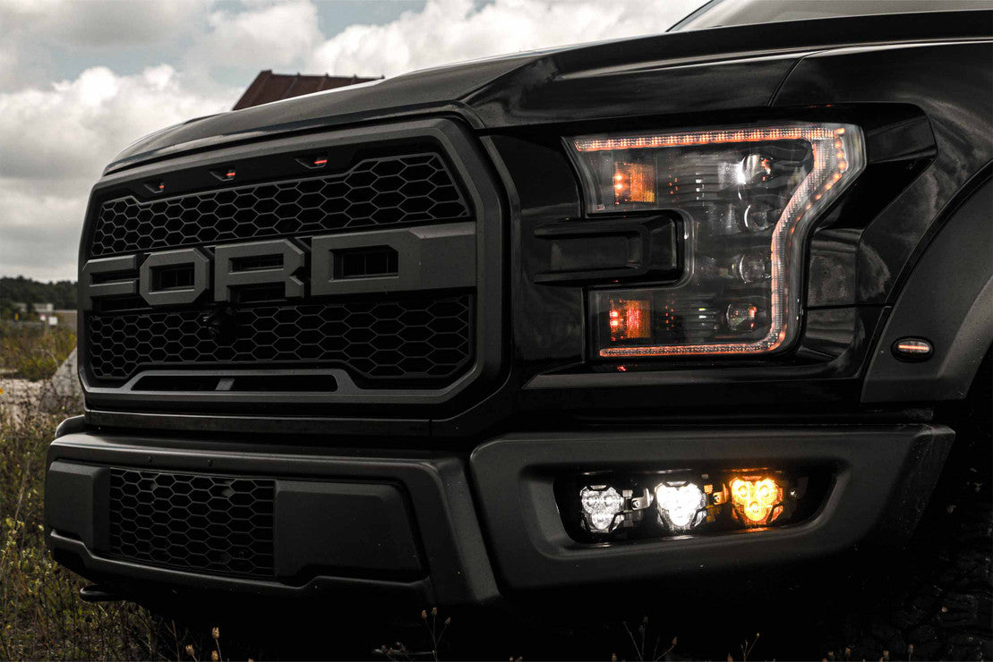FORD RAPTOR (2016-2021) XB LED Headlights with Amber DRL - High-Performance Off-Road Lighting for Trucks | Perfect for Night Driving & Off-Road Adventures