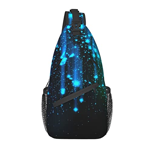 Black and Blue Neon Lights