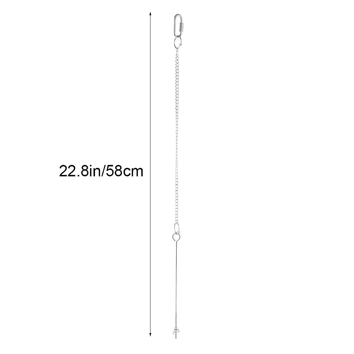 Stainless Steel Parrot Fruit & Vegetable Fork Toy - Bird Feeder Skewer with Tray for Small Birds, Treat Holder for Cockatiels, Lovebirds, Parakeets - Perfect for Cage Enrichment & Healthy Snacking