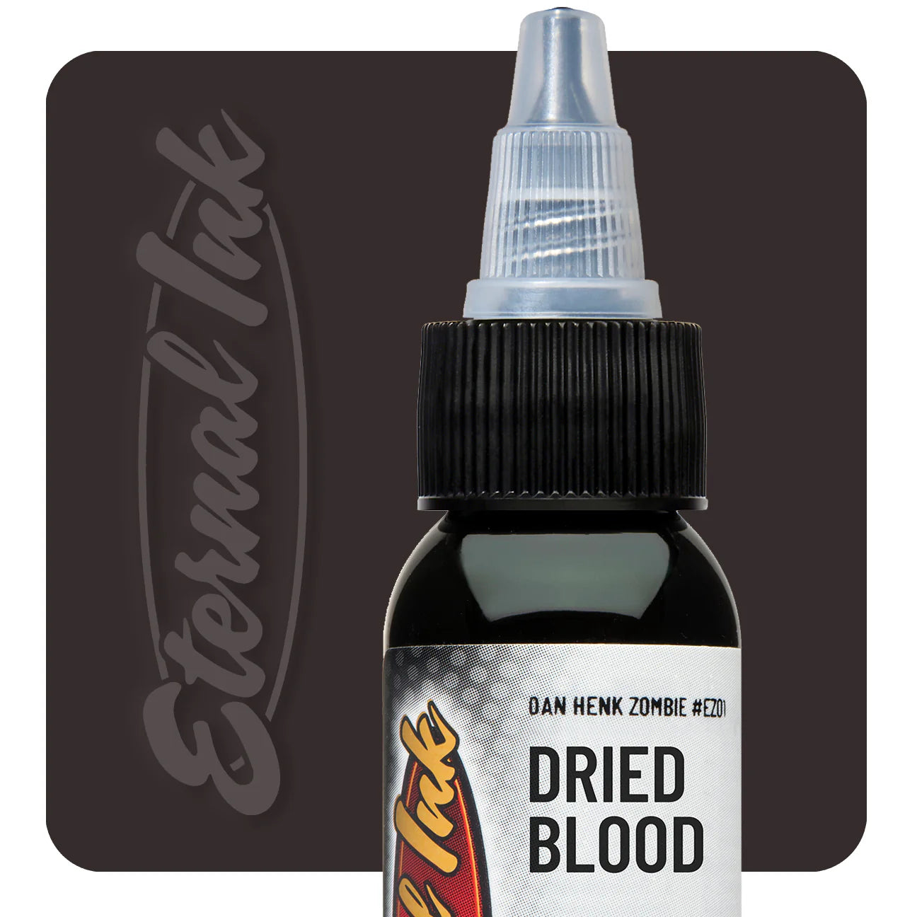 1 oz Dried Blood Eternal Ink - Premium Tattoo Ink for Professional Artists & Body Art Enthusiasts | Ideal for Realistic Tattoos, Horror Art & Special FX Makeup