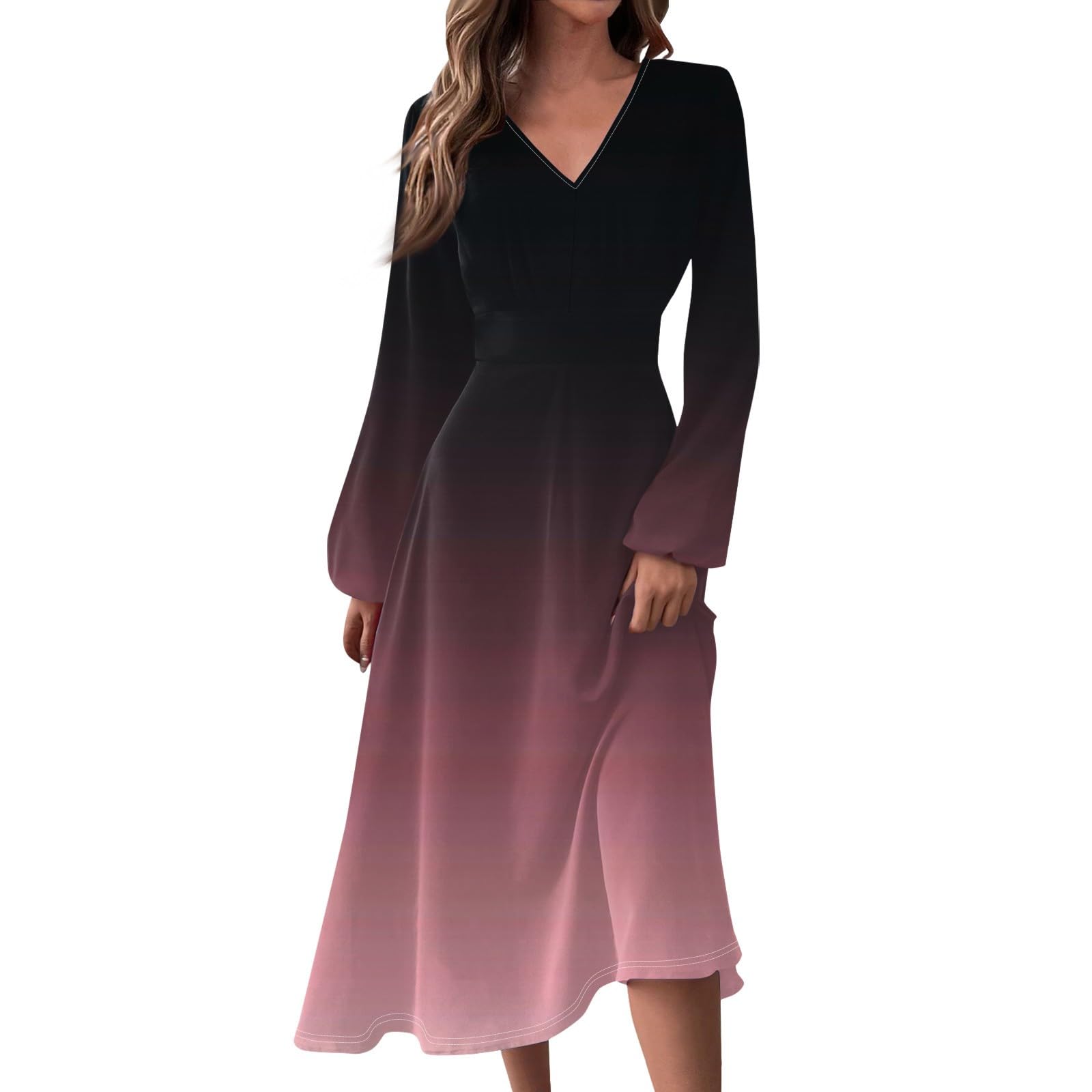 Plus Size Maxi Dresses for Women 2024 - Elegant Long Sleeve Fall Wedding Guest Dresses for Curvy Women | Perfect for Autumn Weddings, Parties & Special Occasions