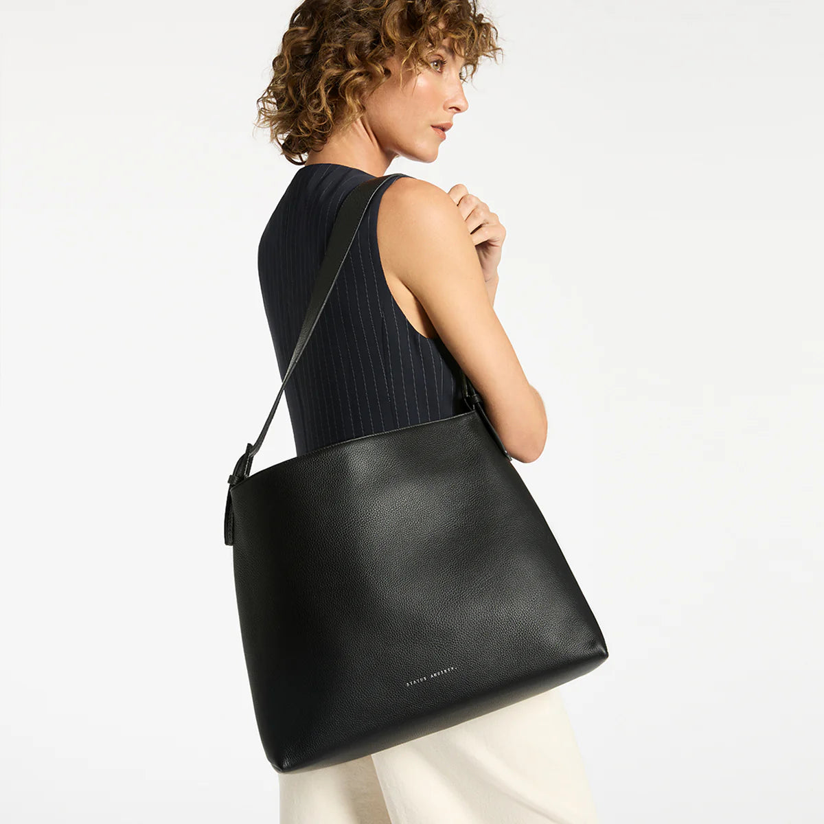 Status Anxiety Forget About It Bag - Stylish Black Leather Crossbody Purse for Women | Perfect for Work, Travel & Everyday Use