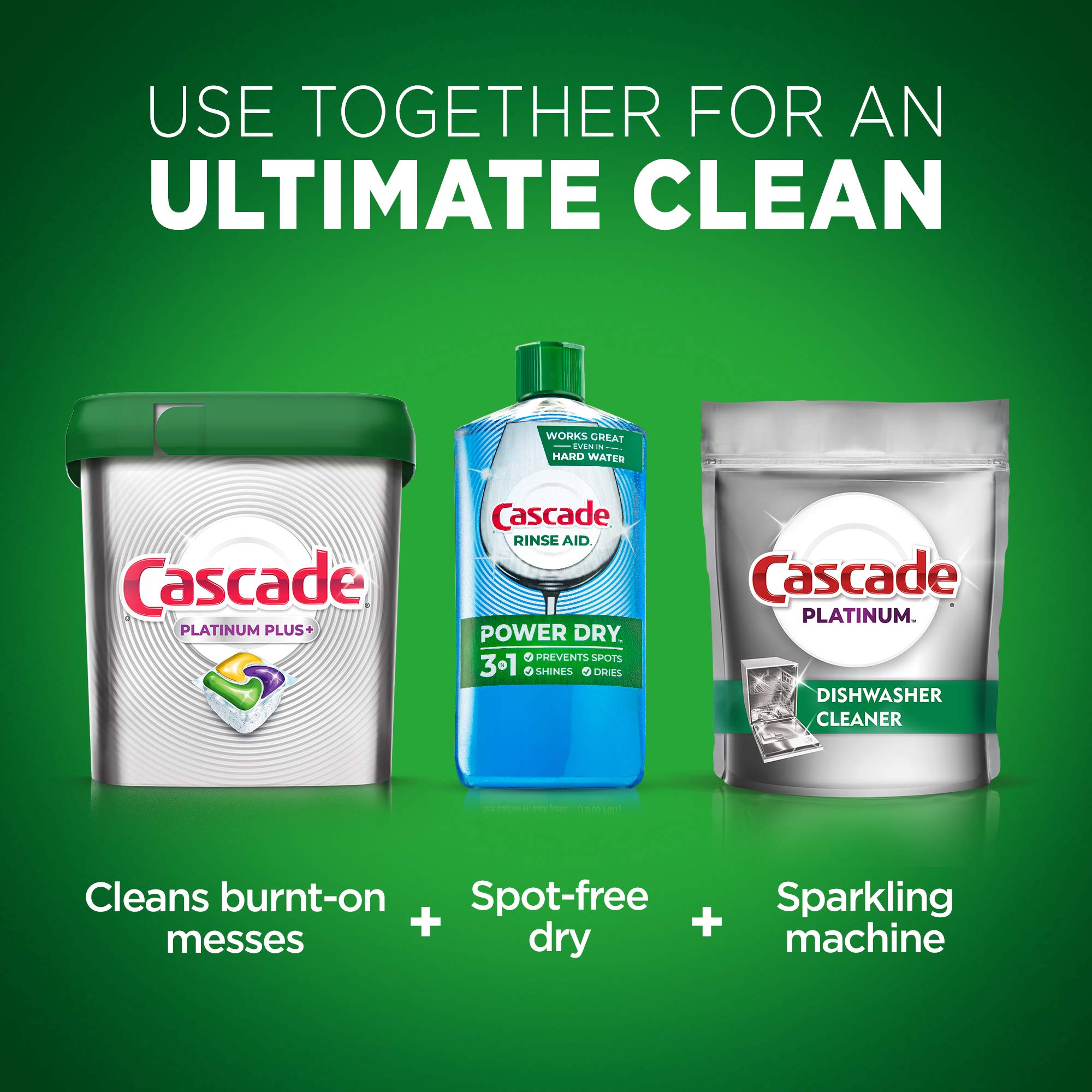 Cascade Platinum Dishwasher Pods - Lemon Scented ActionPacs Dishwasher Detergent with Cleaner (30 Count) | Deep Cleaning for Tough Stains | Perfect for Daily Dishwashing & Hard Water Conditions