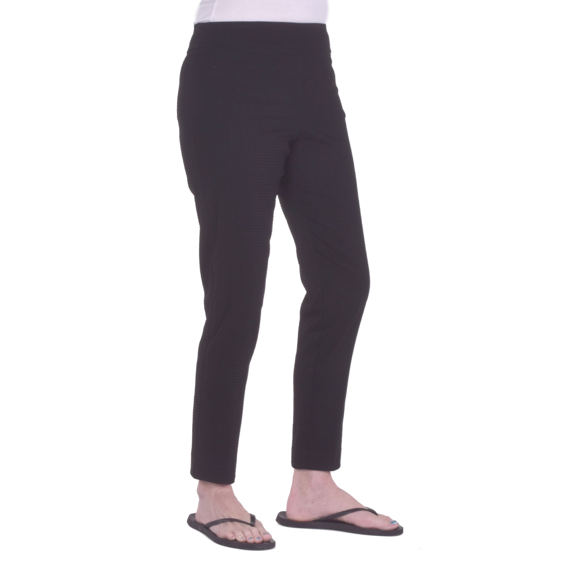 Krazy Larry Women's Pull-On Ankle Pants - Stretchy Comfortable Casual Pants for Work, Travel & Everyday Wear