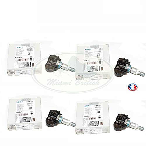 4PCS TPMS Tire Pressure Monitoring Sensor for Land Rover LR4 Range Rover Sport Evoque Discovery 5 Velar - LR070840 VDO OEM Replacement - Perfect for Off-Roading & Daily Commuting