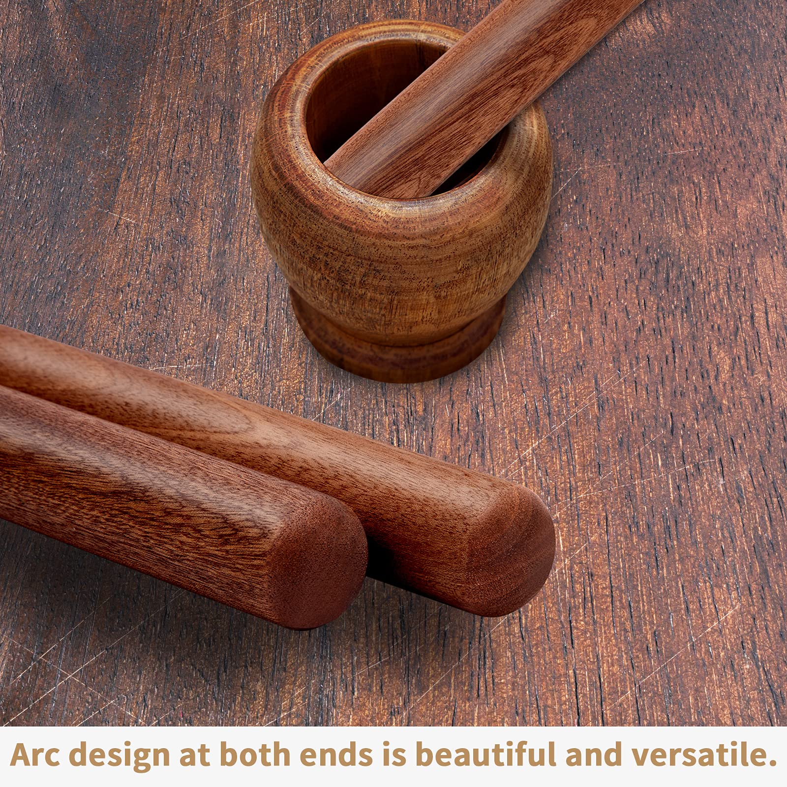 Aisoso 17.7 Inch French Wooden Rolling Pin for Baking - Extra Long Thickened Classic Dough Roller for Pizza, Pie Crust, Cookies & Pastry - Perfect for Fondant Work & Baking Essentials - Ideal for Home Bakers & Professional Kitchens
