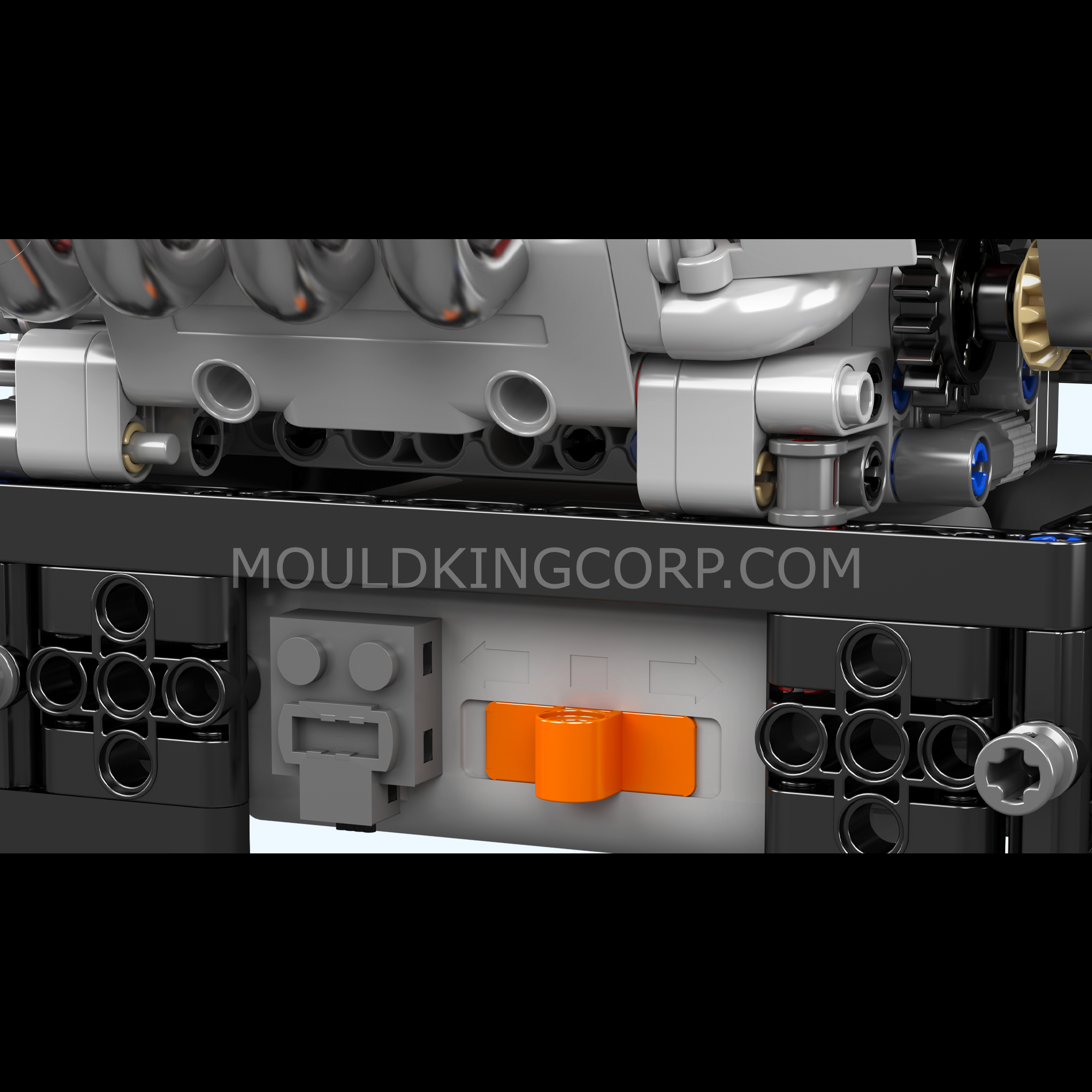 Mould King 10204 Italian V8 Engine Model Building Kit - 750 PCS DIY Construction Toy for Adults & Teens | STEM Educational Gift for Car Enthusiasts, Perfect for Home Display & Engineering Learning