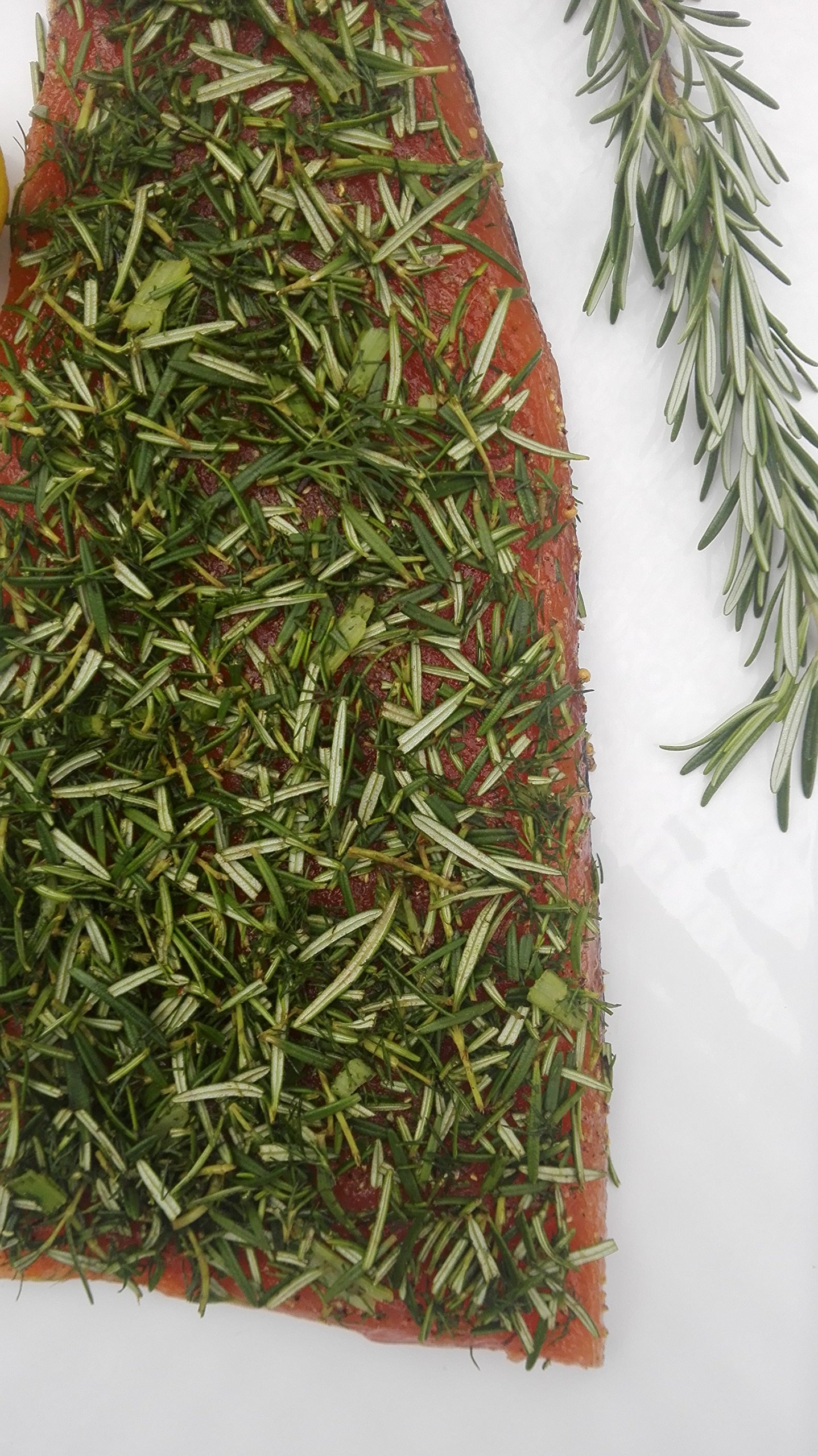 Organic Honey & Fresh Rosemary Gravlax Salmon - 1.1 kg | Handcrafted with Fresh Herbs & Citrus | Perfect for Brunch, Charcuterie Boards & Gourmet Meals