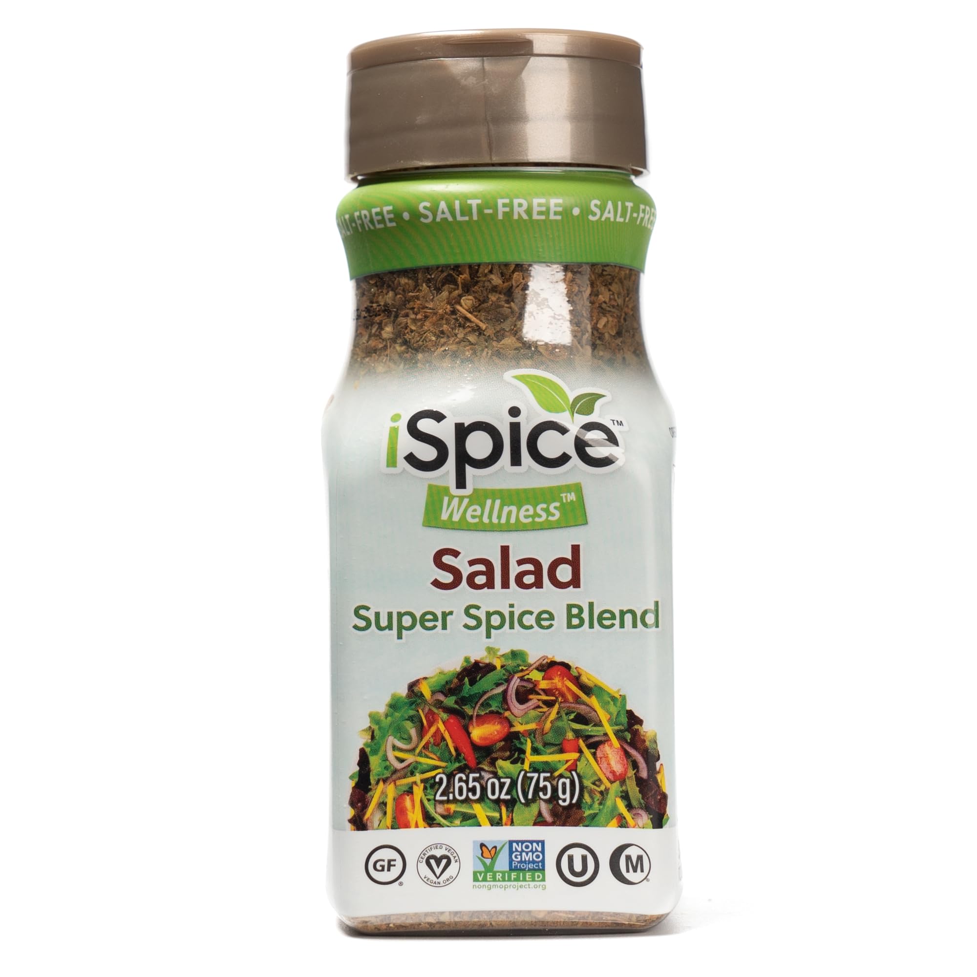 iSpice - 100% Pure Natural Salt-Free & Sugar-Free Wellness Salad Seasoning | Fat-Free Super Spice Blend | Ready to Use | Perfect for Salads, Soups, Grilled Vegetables & Healthy Meal Prep