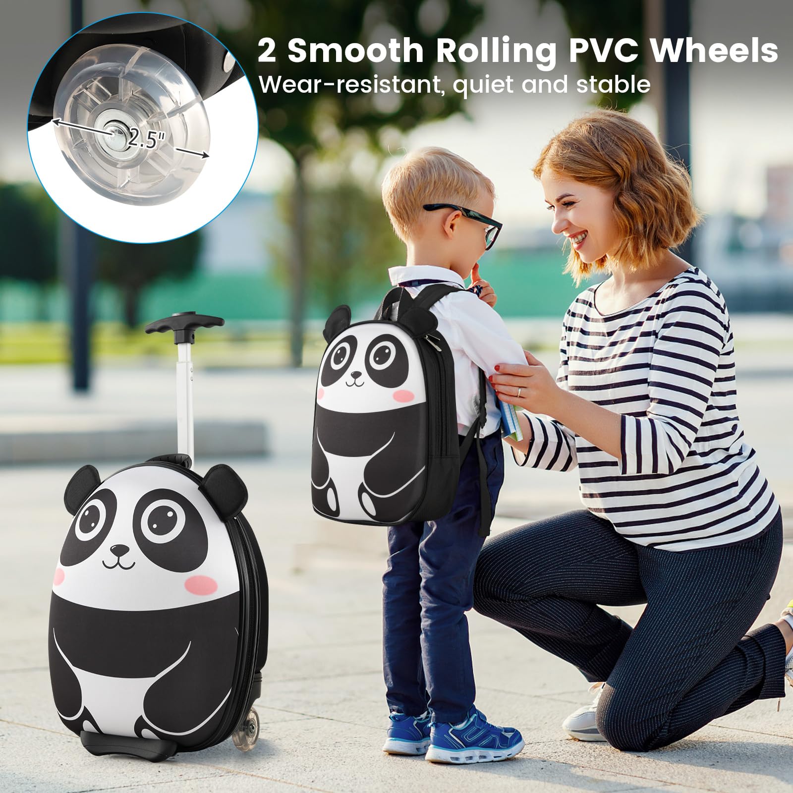 **Goplus 2-Piece Kids Carry-On Luggage Set – 16
