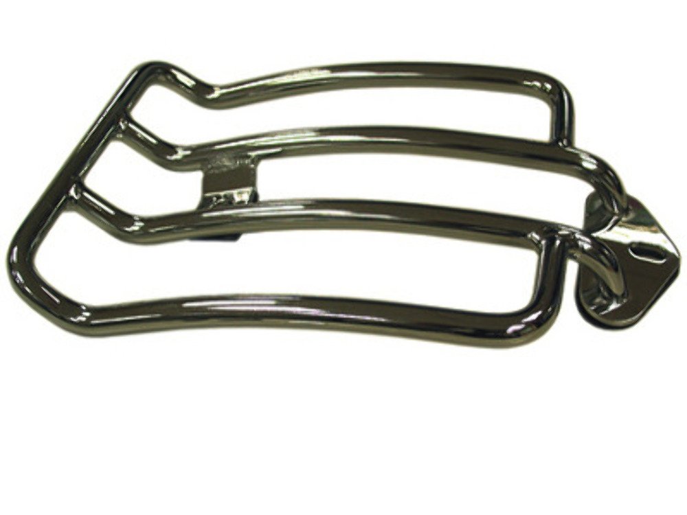 Chrome Luggage Rack for Harley Sportster Standard 2004 & Up Models - Compatible with Solo Seat (Part# 121-25) | Perfect for Motorcycle Travel & Storage Accessories