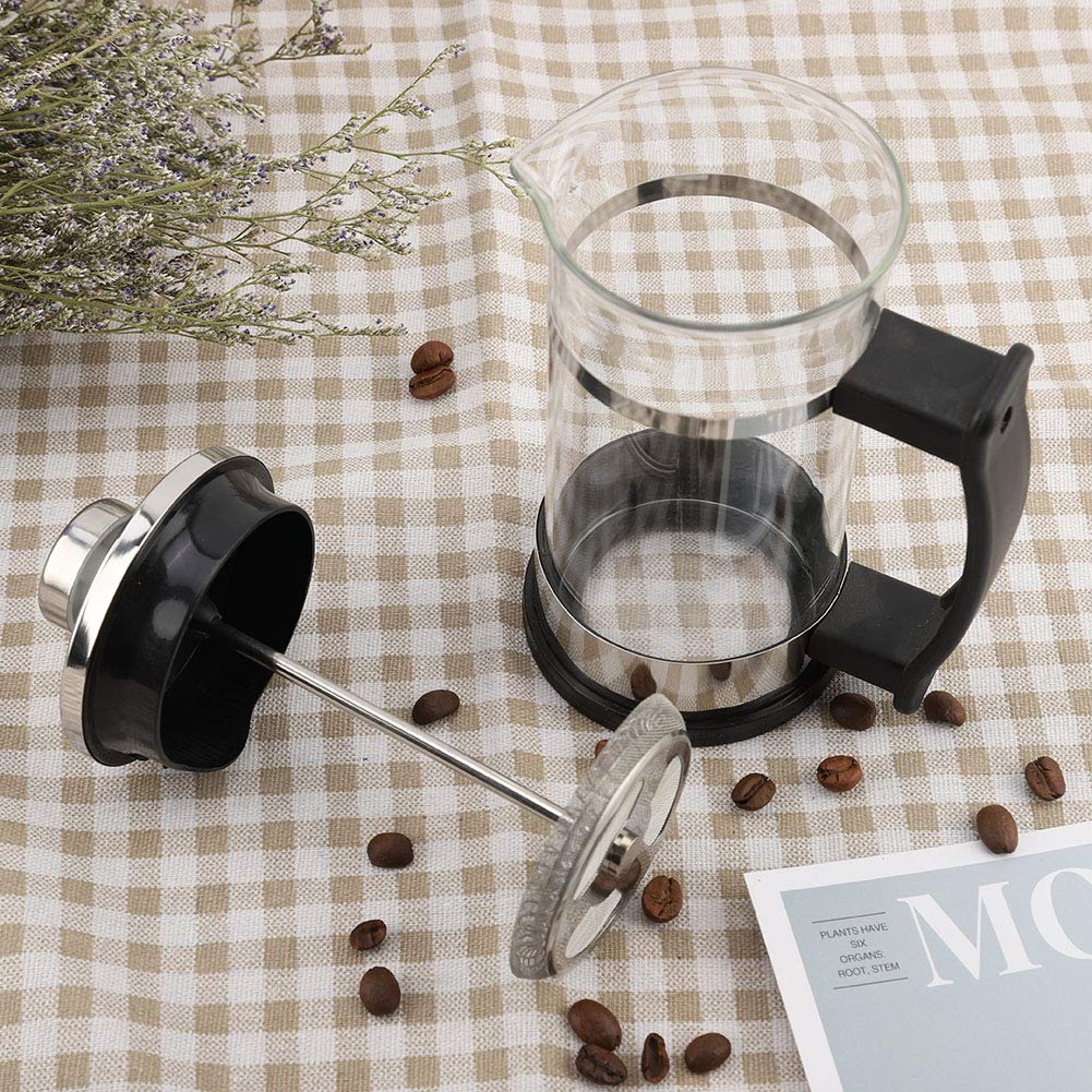 Stainless Steel French Press Coffee Maker - 34oz Espresso & Tea Maker with Fine Mesh Filter, 11 x 7.2 x 16.3cm - Perfect for Home, Office & Camping Brewing