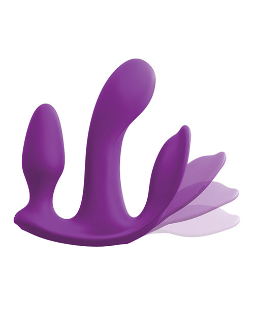 3Some Total Ecstasy Rechargeable Silicone Vibrator with Remote Control - Purple | Discreet Adult Toy for Couples Play & Solo Pleasure