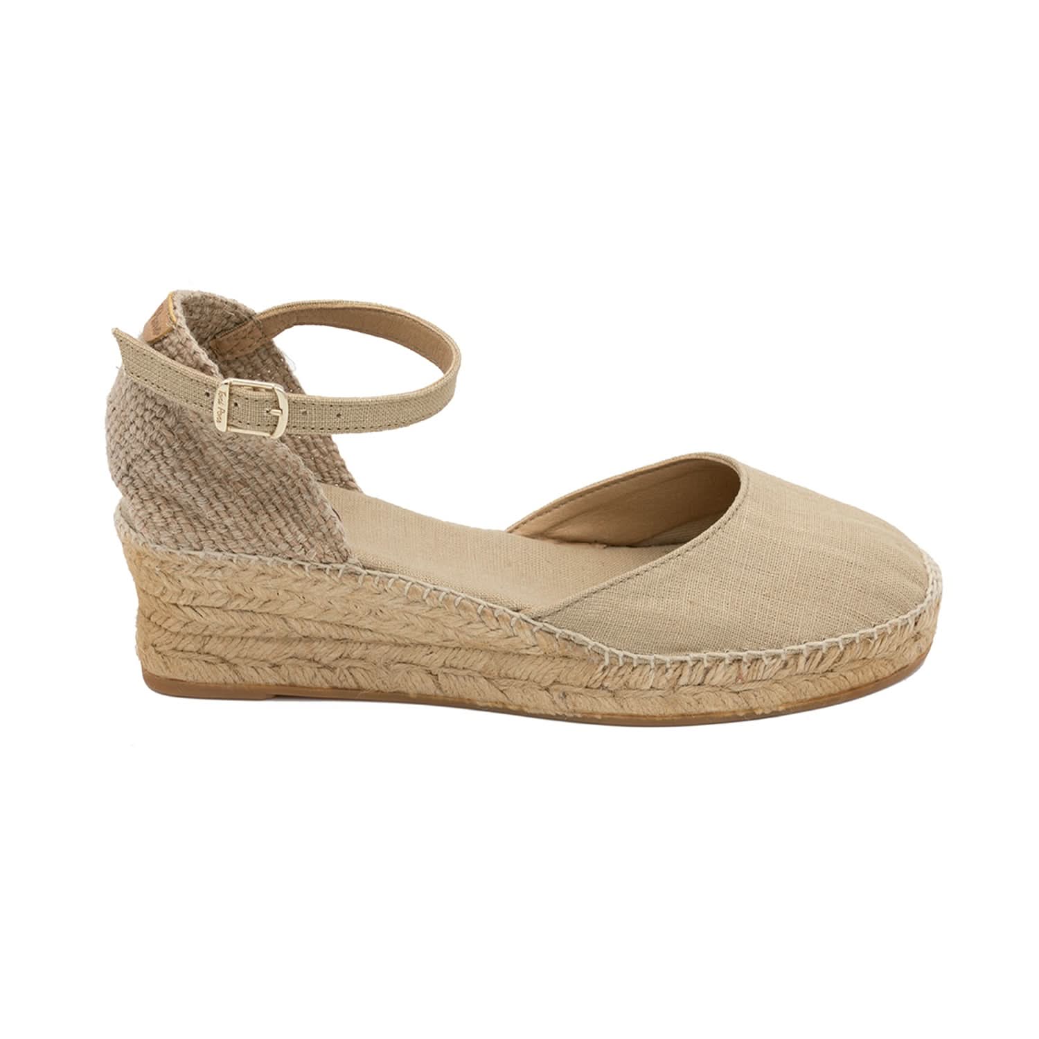 Women's Basic Linen Wedge Espadrille Shoes - Comfortable Summer Casual Sandals for Beach, Vacation & Everyday Wear | Romina Collection
