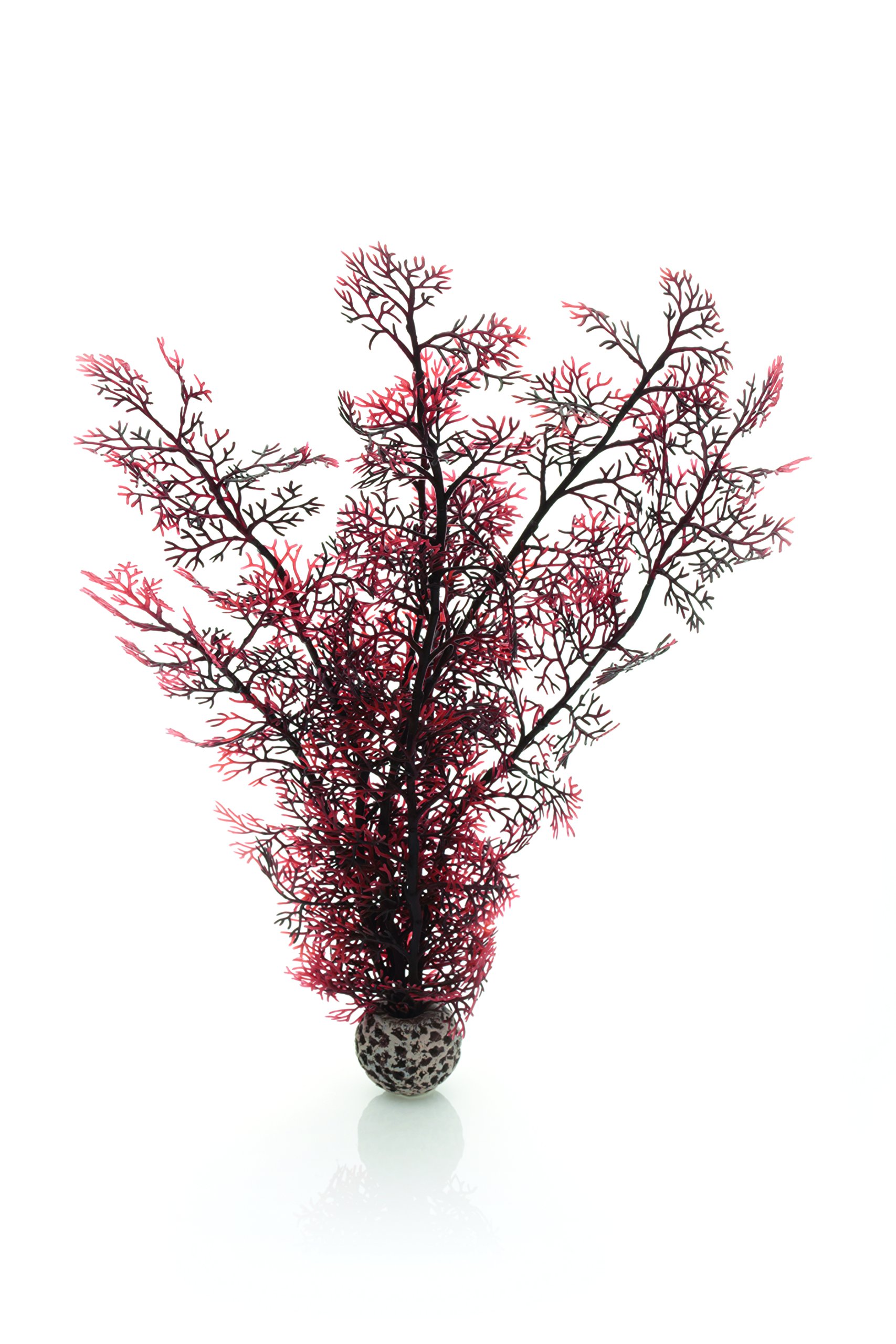 biOrb Sea Fan Large Crimson - Premium Aquarium Coral Decor for Saltwater Tanks | Perfect for Reef Tanks, Marine Aquascaping & Fish Tank Decoration