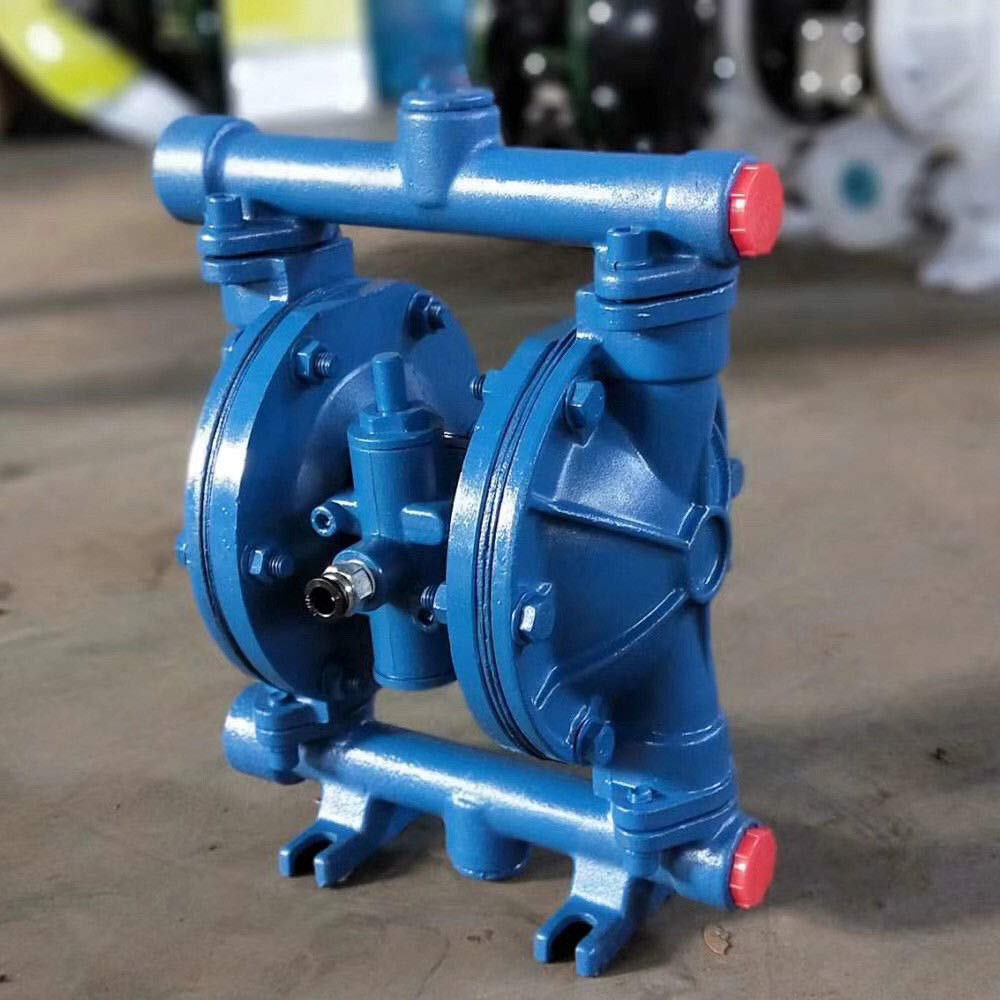1/2 Inch Air-Operated Double Diaphragm Pump - Cast Iron Construction for Low Viscosity Petroleum & Chemical Fluids - US Stock - Ideal for Industrial Transfer, Chemical Processing & Fluid Handling Applications