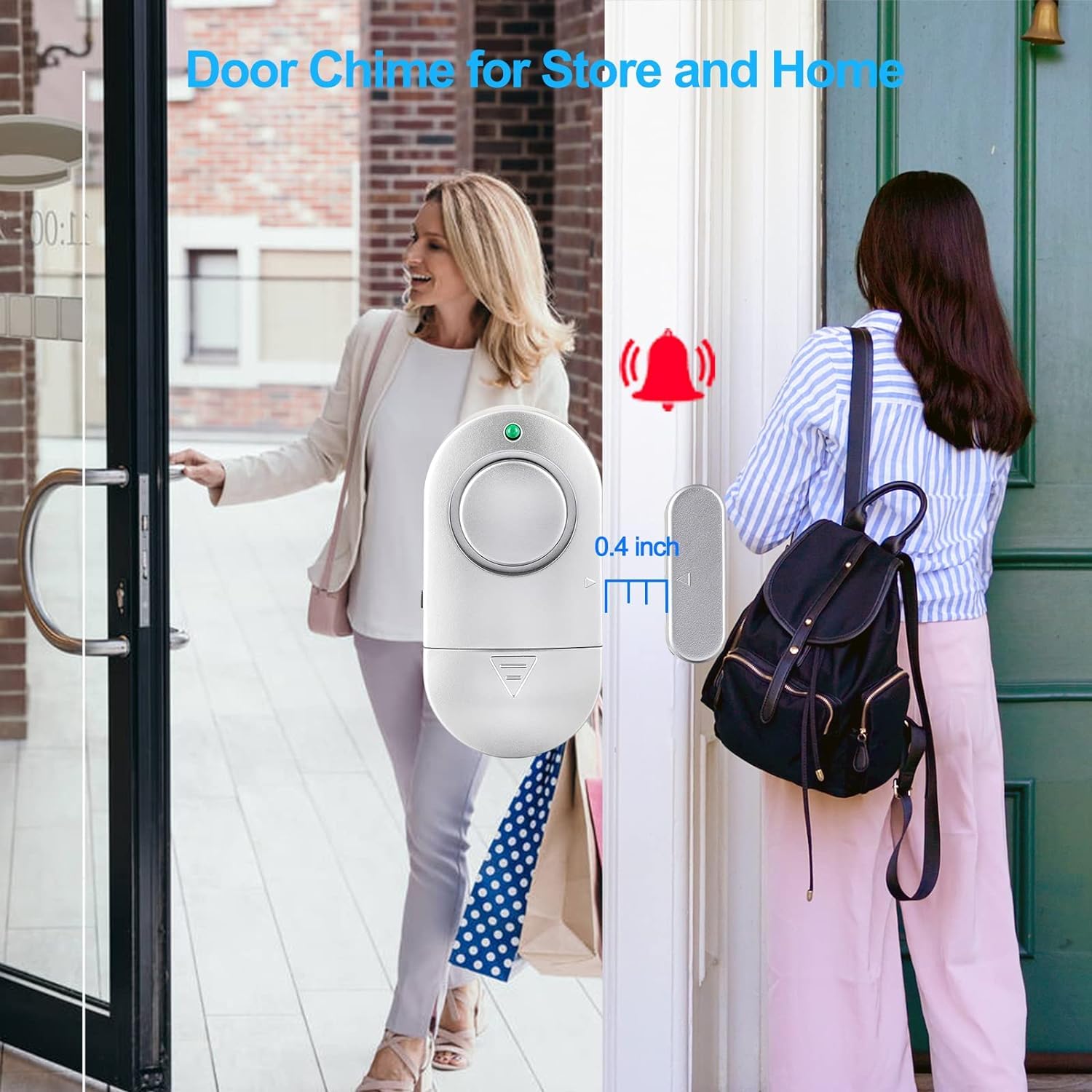 Toeeson 120dB Window & Door Alarm - High Security Pool Alarm for Home Protection | Wireless Burglar Alert for Windows, Doors & Entryways | Ideal for Home, Apartment & Vacation Rental Security