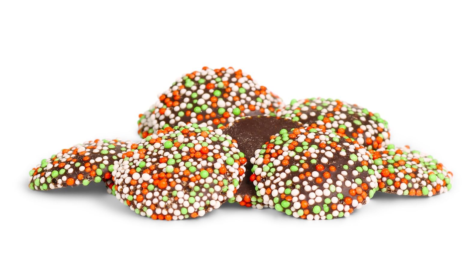Christmas Dark Chocolate Nonpareils Candy - 5 Lbs Bulk Bag | Vegan & Kosher Holiday Treats for Gifting & Baking