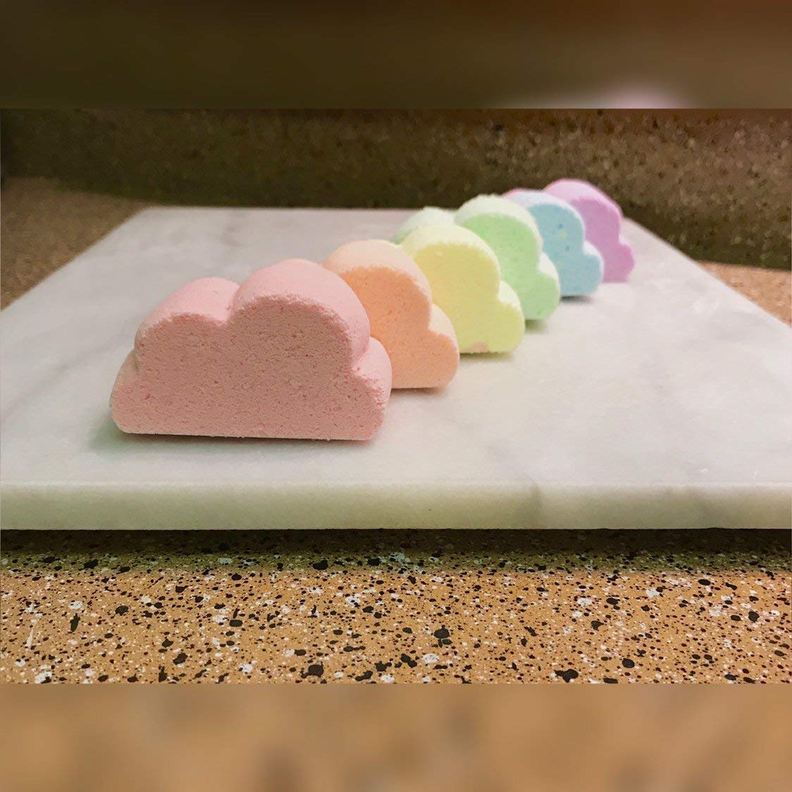 2 Pack Silicone Cloud Cupcake Pans - Non-Stick Mousse Cake Molds for Baking, Jello, Soap, Wax, Bath Bombs & DIY Crafts - Perfect for Birthday Parties, Home Baking and Gift Making