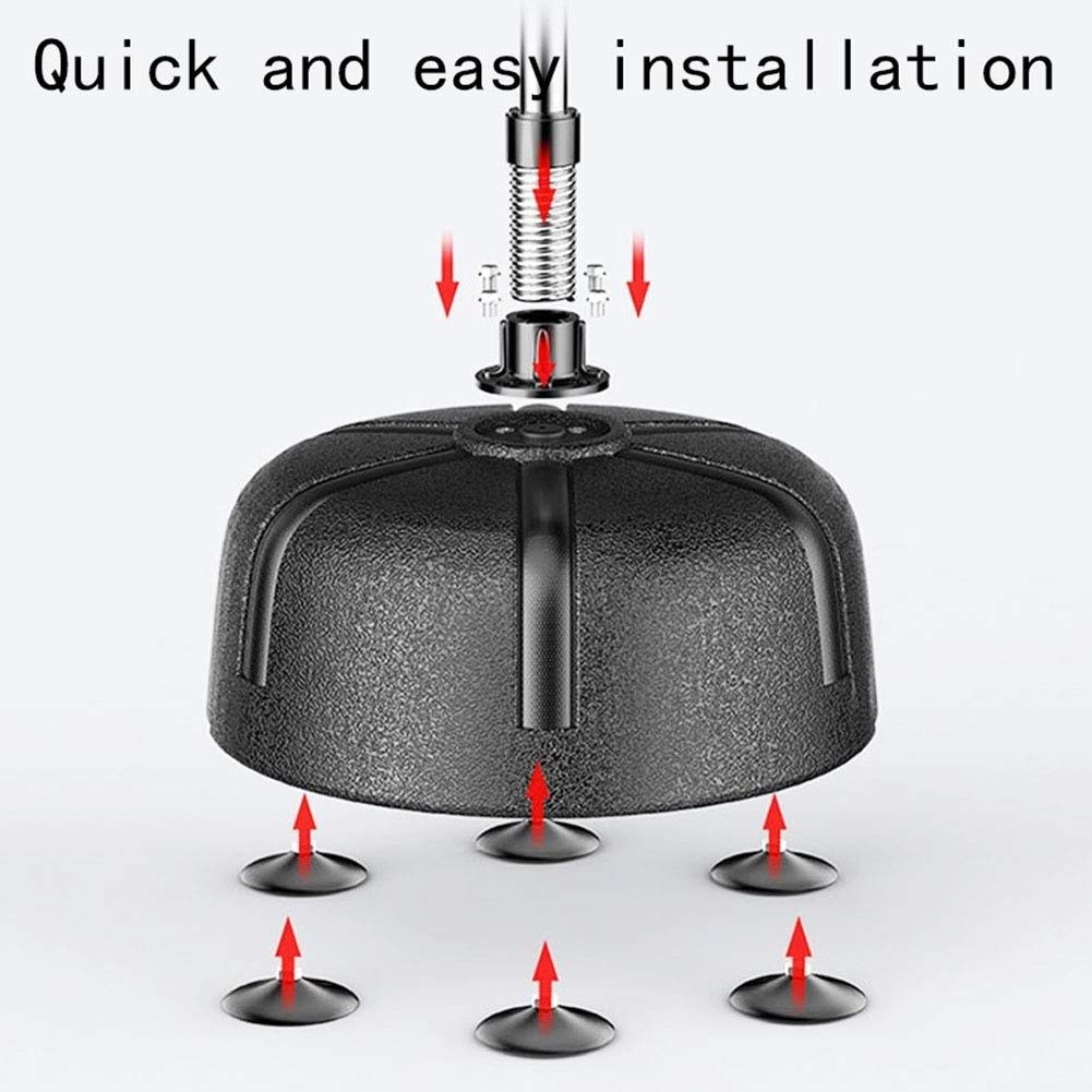 Adjustable Height Boxing Ball Stand with Durable Spring - Heavy Duty Punching Ball for Stress Relief, Fitness Training & Home Gym Workouts - Perfect for Boxing Practice, Cardio Exercise & Anger Management