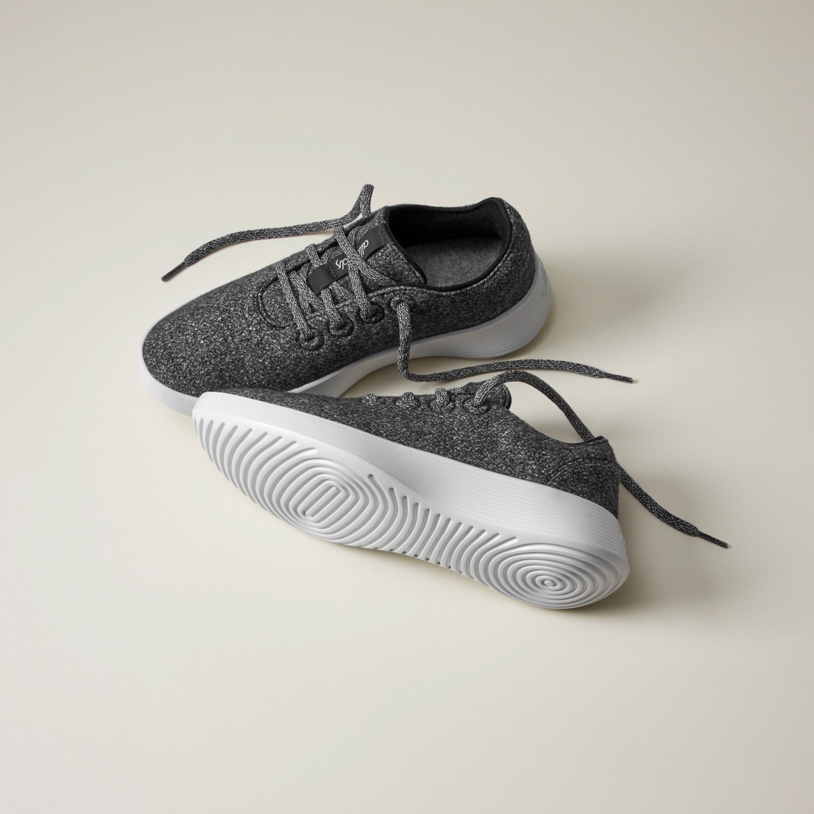 Men's Wool Runner Go Dark Grey Sneakers with Light Grey Sole - Comfortable & Breathable for Running, Walking & Casual Wear