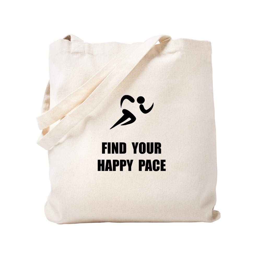 Happy Pace Natural Canvas Tote Bag - Eco-Friendly Reusable Shopping Bag for Groceries, Beach & Daily Use | Durable Cotton Carryall for Work, Travel & Errands