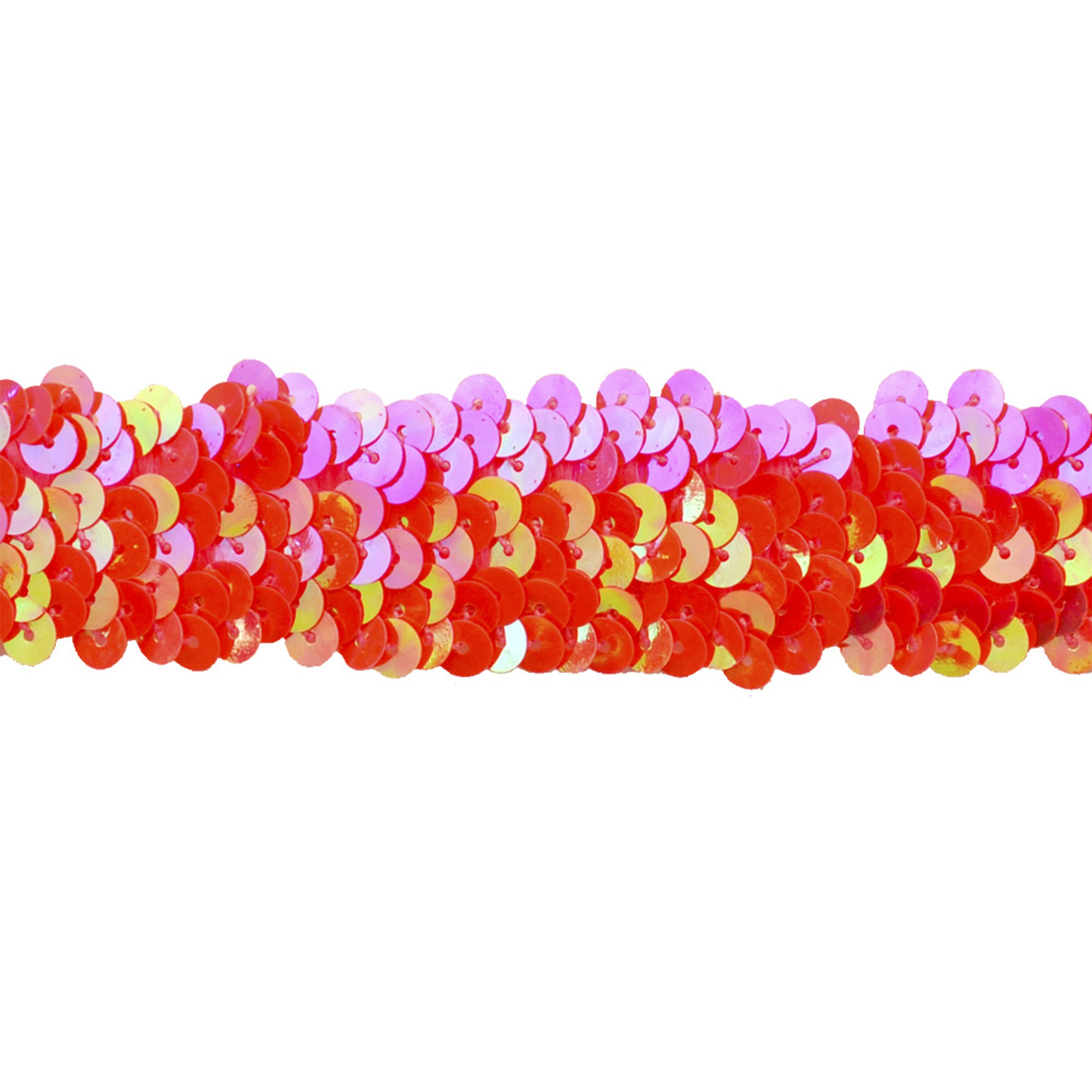 Sequin Trim BQ-302-142 Fuchsia - Sparkly Decorative Fabric Trim for DIY Costumes, Dresses & Home Decor