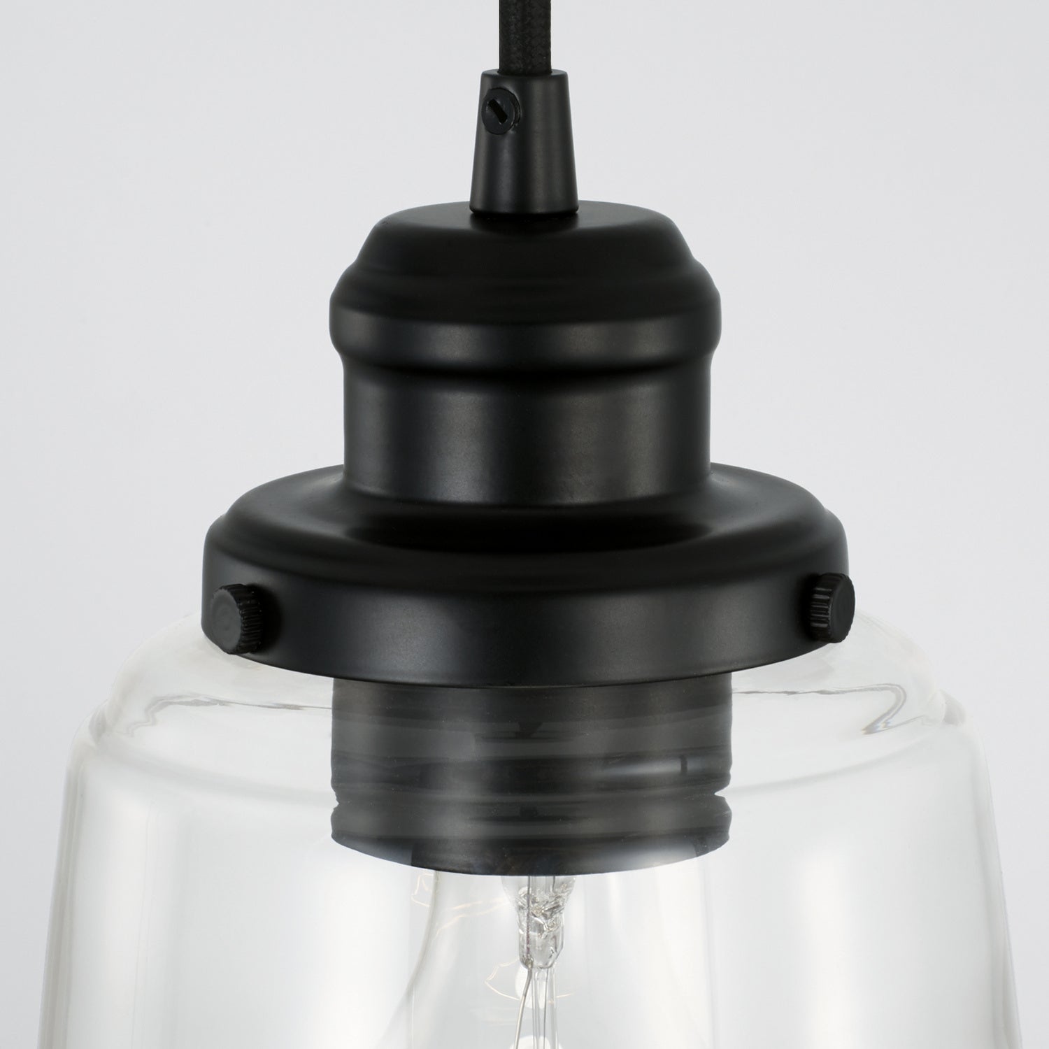 Capital Lighting Modern One Light Pendant - Sleek Ceiling Light Fixture for Kitchen Island, Dining Room & Bedroom Lighting