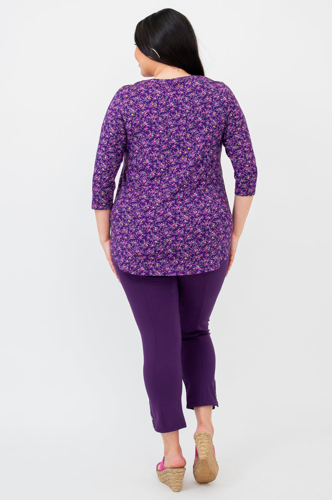 Jazz 3/4 Sleeve Women's Tops - Soft Bamboo Fabric Casual Blouse for Everyday Wear | Perfect for Office, Date Night & Weekend Outings