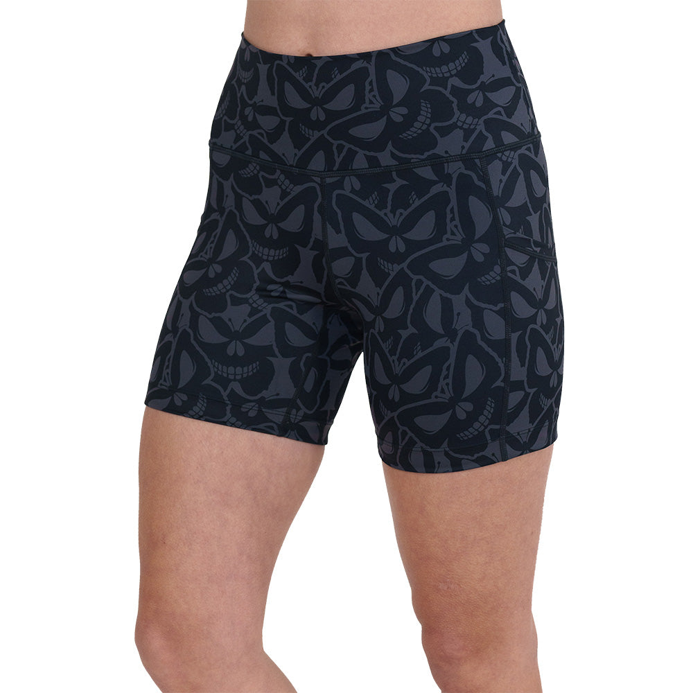 Stylish Flutter Skull Shorts for Women - Trendy Summer Casual Wear | Perfect for Beach, Gym, and Everyday Outfits