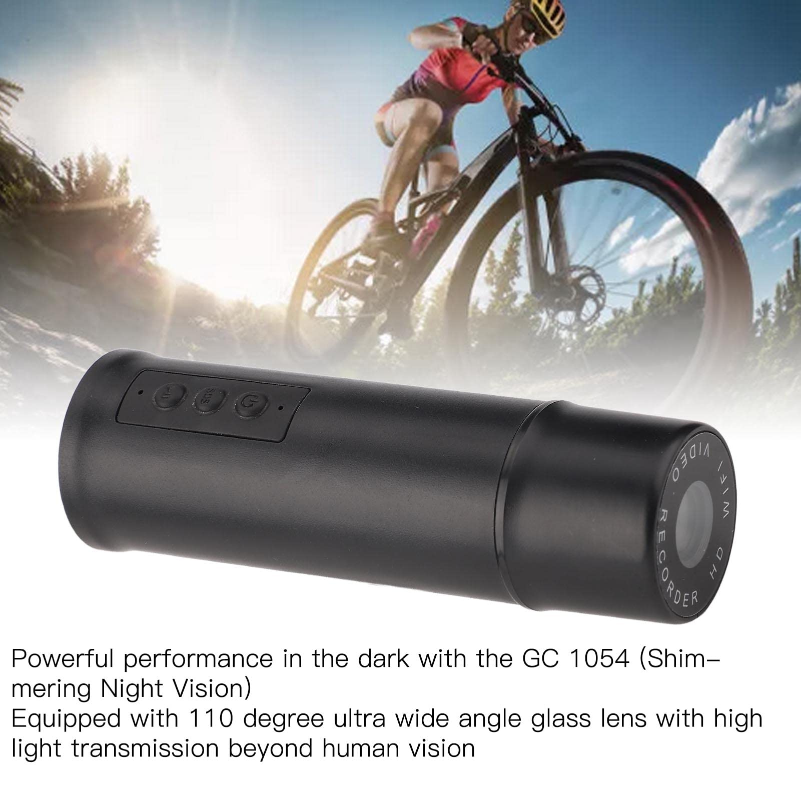 720P HD WiFi Motorcycle Helmet Camera - IP67 Waterproof Mini Action Camera for Biking, Sports & Adventure - Perfect for Vlogging, Trail Riding & Extreme Sports Recording