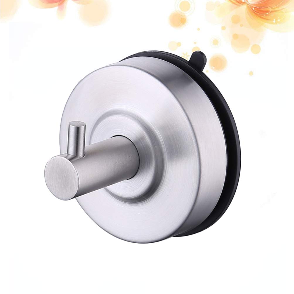 Stainless Steel Shower Hooks - 12 Pack Rustproof Bathroom Towel Hooks with Strong Suction Cups for Shower, Bathroom, Kitchen - No Damage Hanging Solution for Towels, Robes, Clothes, Bags (304 Grade) - Perfect for Small Spaces, Apartments, Dorms, RVs