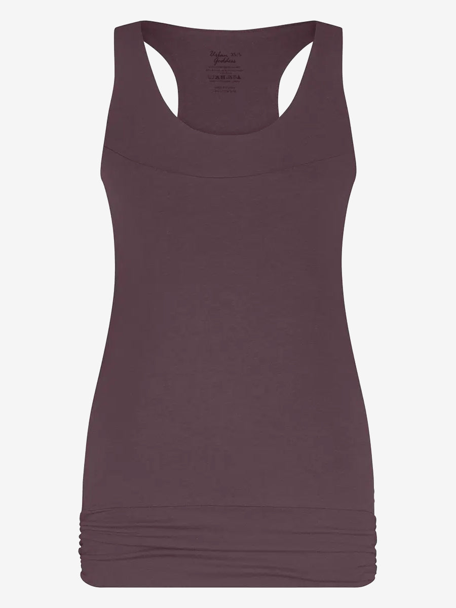 Urban Goddess Kami Yoga Tank Top - Women's Workout & Fitness Apparel for Yoga, Gym & Running - Berry Color