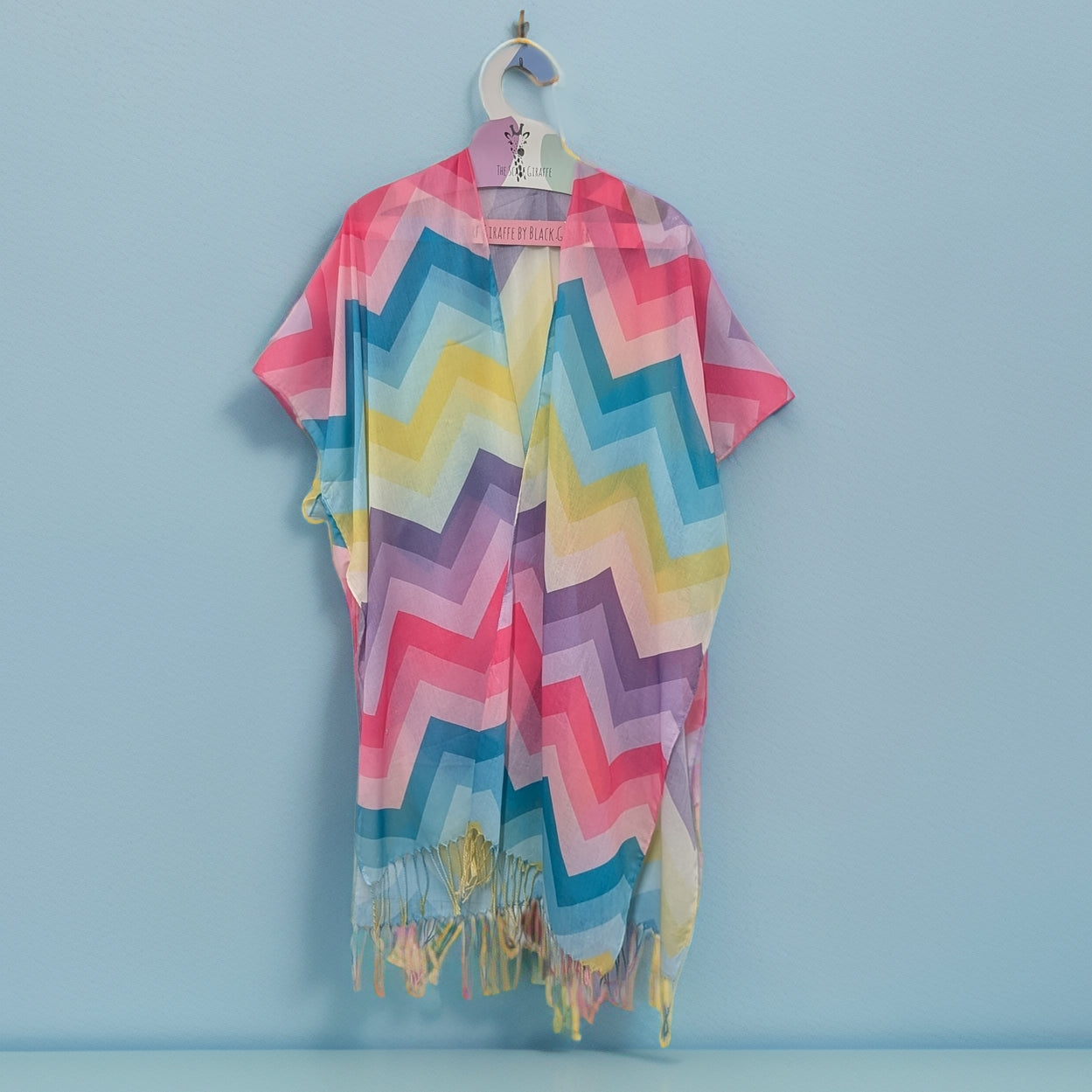 Stylish ZigZag Print Kaftan Dress - 90x180cm Lightweight Beach Cover Up for Women | Perfect for Summer Vacation, Poolside Lounging & Boho Fashion