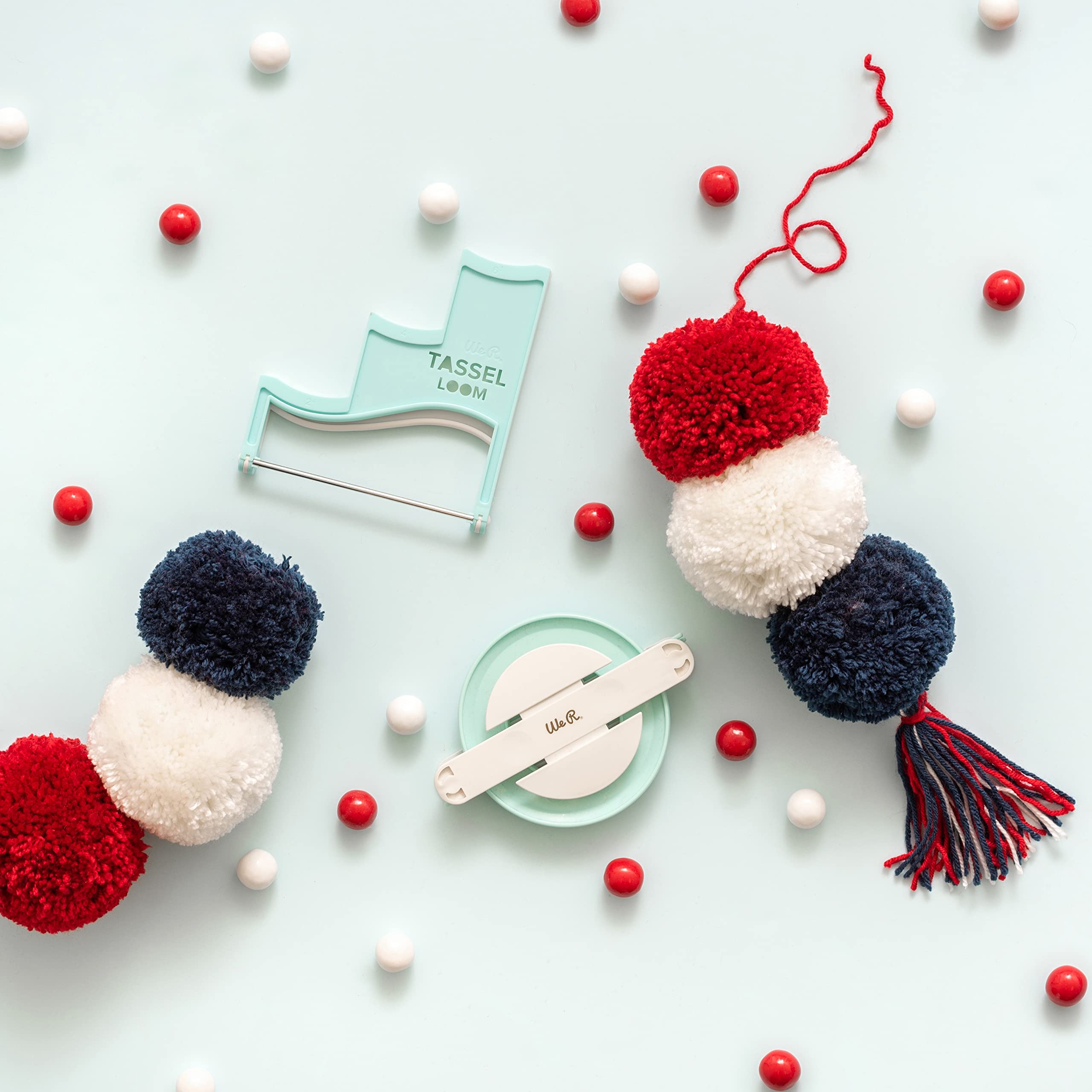 We R Memory Keepers Embellishment Makers Basic Tools - Jumbo Pom Pom Maker for DIY Crafts, Scrapbooking & Home Decor | Create Fluffy Pom Poms for Hats, Blankets & Gift Wrapping