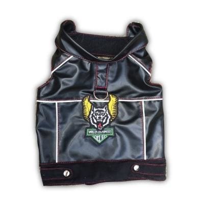 Wild Dawgs Biker Harness Dog Vest - Adjustable Pet Safety Vest for Motorcycle Rides, Outdoor Adventures & Costume Parties