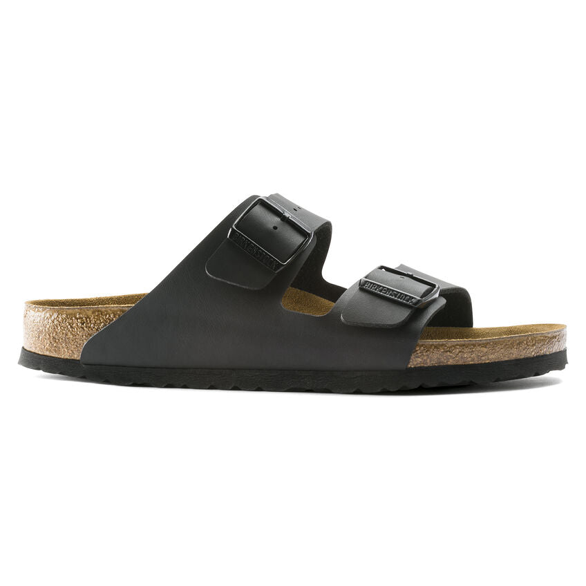 Birkenstock Arizona Birko-Flor Classic Footbed Sandals - Black | Comfortable Orthopedic Leather Sandals for Women & Men | Perfect for Walking, Travel & Everyday Wear