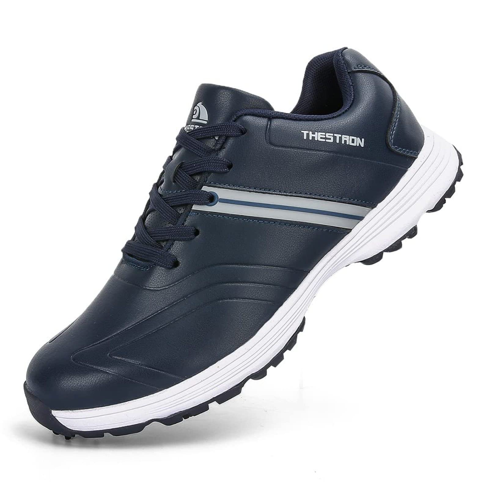 QZ-iTry Men's Professional Waterproof Spiked Golf Shoes - Lightweight Non-Slip Walking Shoes for Men (Plus Size Available) - Perfect for Golf Courses, Driving Range & Outdoor Sports