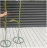 Giant Artificial Flower Stems Set of 3 - Varying Heights Light Olive Green Faux Plants for Home Decor, Wedding Centerpieces & Office Decoration