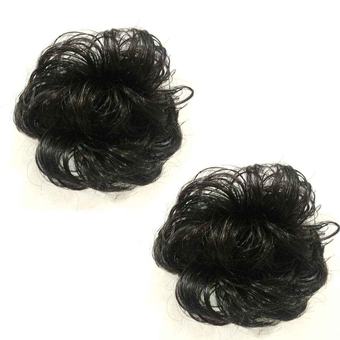VinshBond Set of 2 Funky Hair Clutchers - Juda Brown Hair Extensions & Bun Holders for Women | Perfect for Parties, Weddings & Everyday Styling