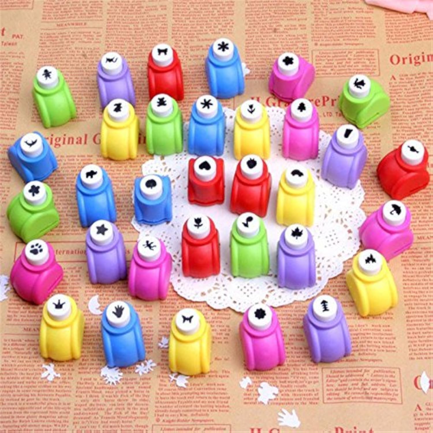 20-Piece Mini Scrapbook Punch Set - Floral Shape Hole Punchers for DIY Card Making, Scrapbooking & Paper Crafts (Perfect for Wedding Invitations, Greeting Cards, Journaling)