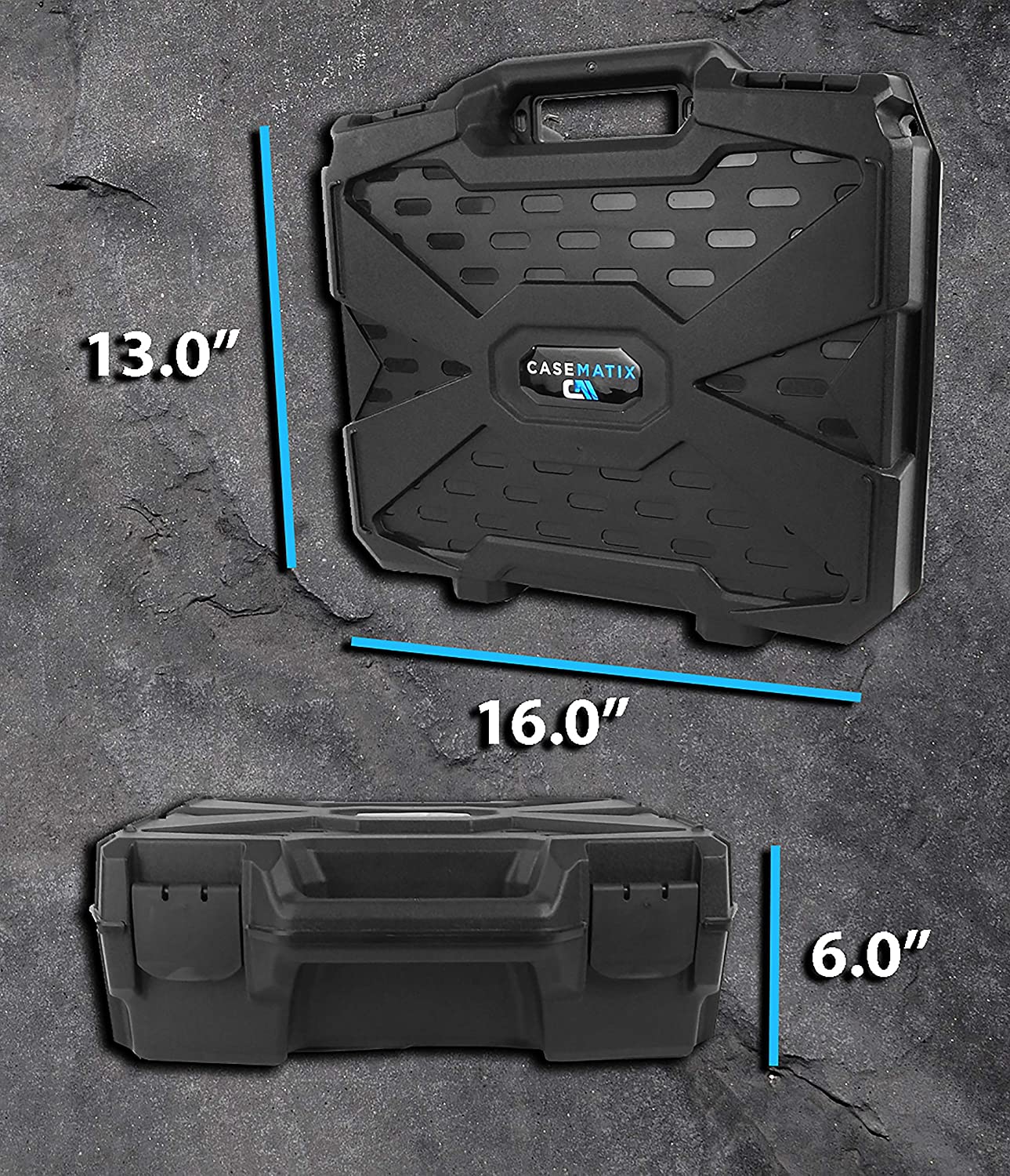 CASEMATIX Customizable Foam Camera Case - Durable Hardshell Protective Storage for DSLR Body, Lens, Flash & Accessories | Perfect for Travel, Studio & Outdoor Photography