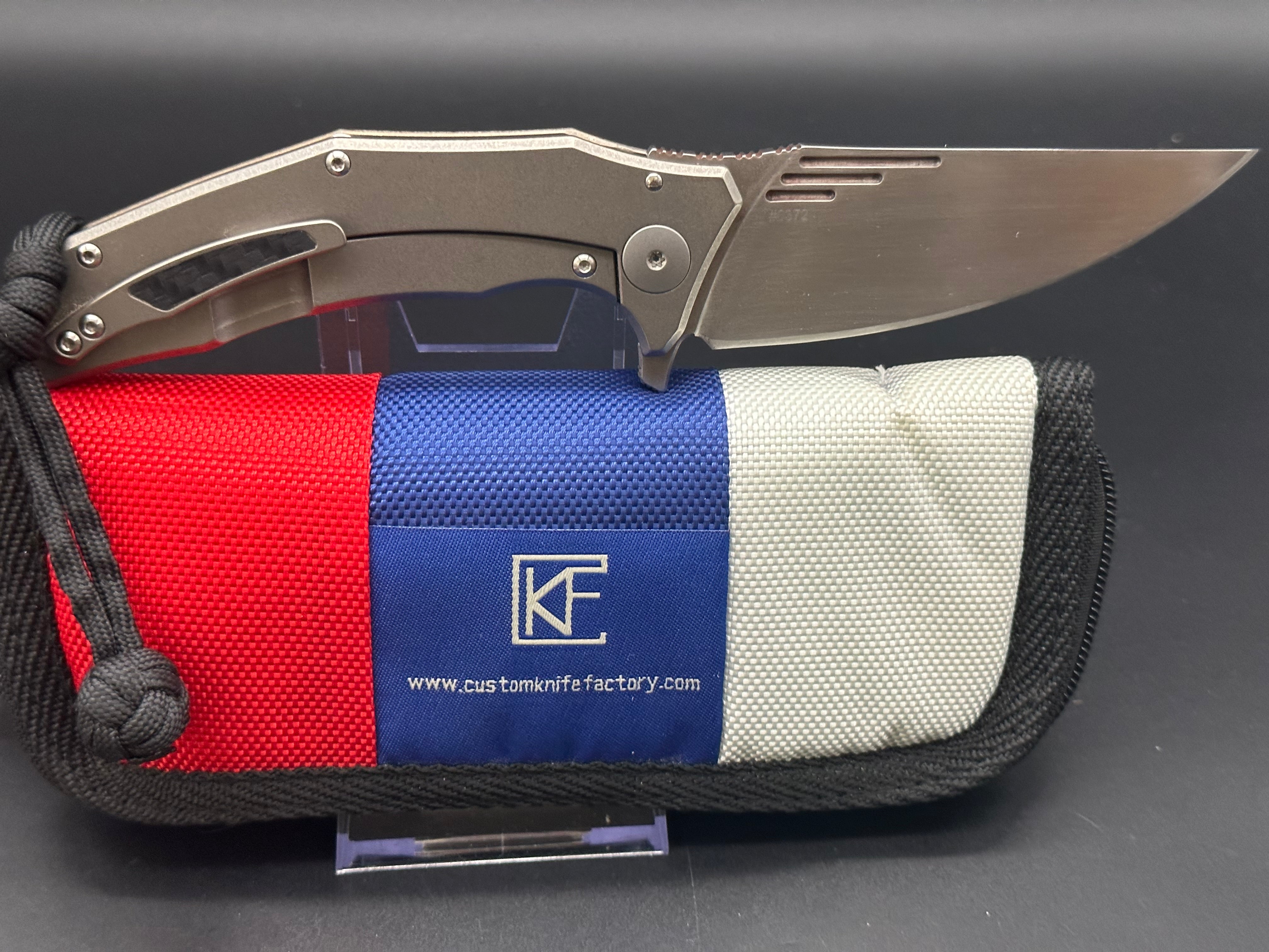 Custom Knife Factory Morrf 4 - Premium Folding Pocket Knife with Razor-Sharp Blade - Perfect for Outdoor Camping, Hiking, EDC & Survival Gear