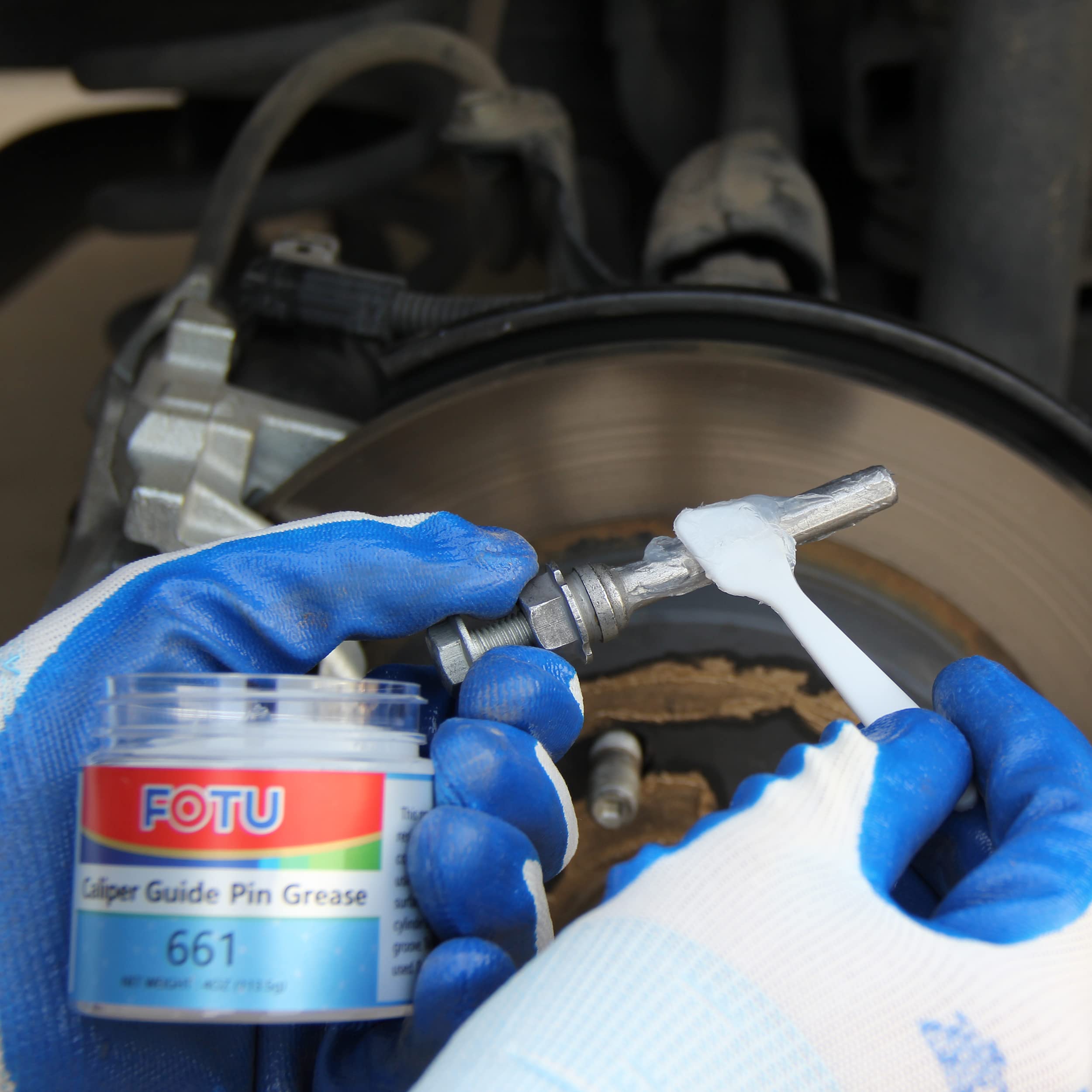 High-Temperature Brake Caliper Grease - FOTU 661 Guide Pin Lubricant for Smooth Braking | Long-Lasting, Vehicle-Compatible | Ideal for Car Maintenance & DIY Brake Repairs