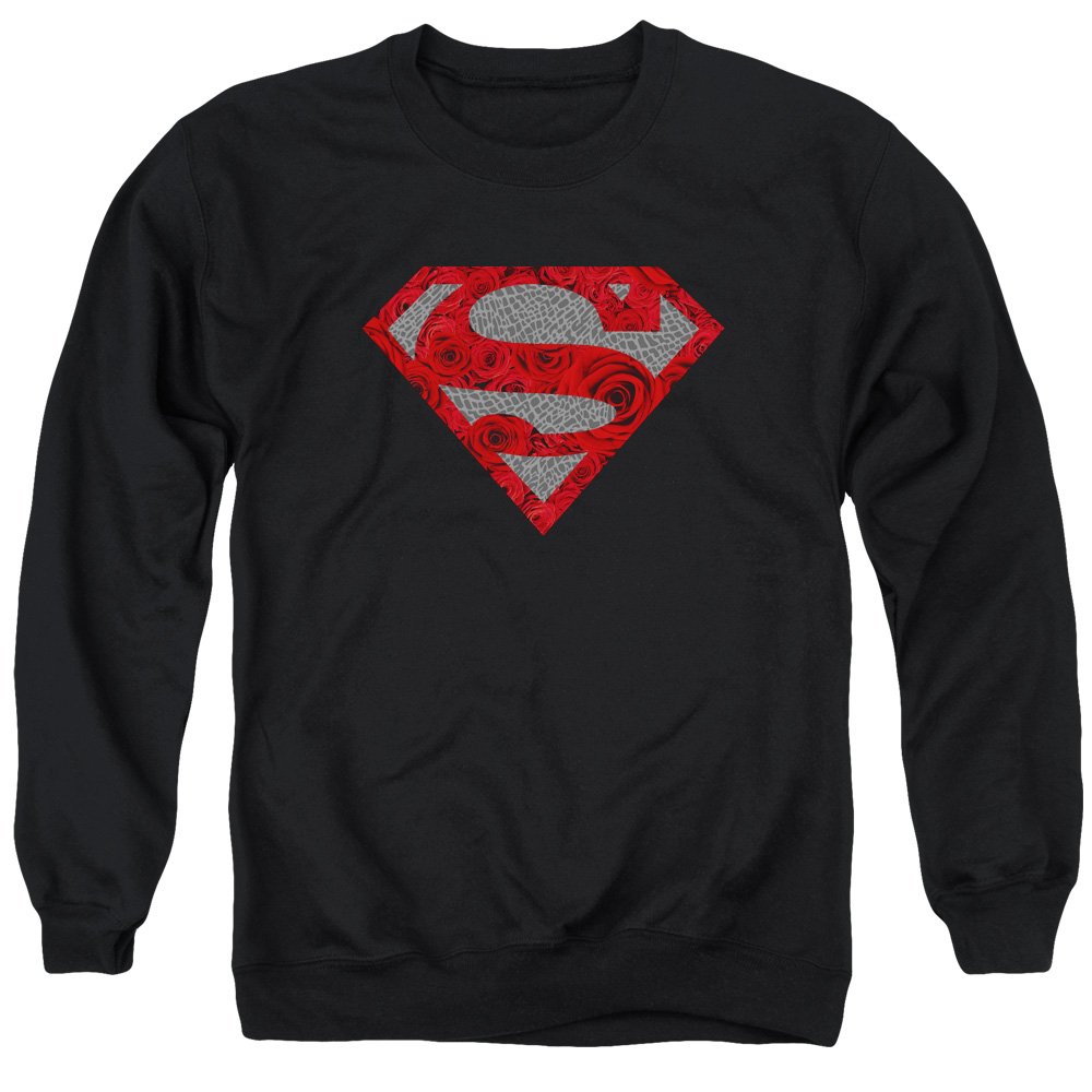 Superman Elephant Rose Shield Unisex Crewneck Sweatshirt for Men & Women | Casual Streetwear, Cosplay Costume, Gift Idea