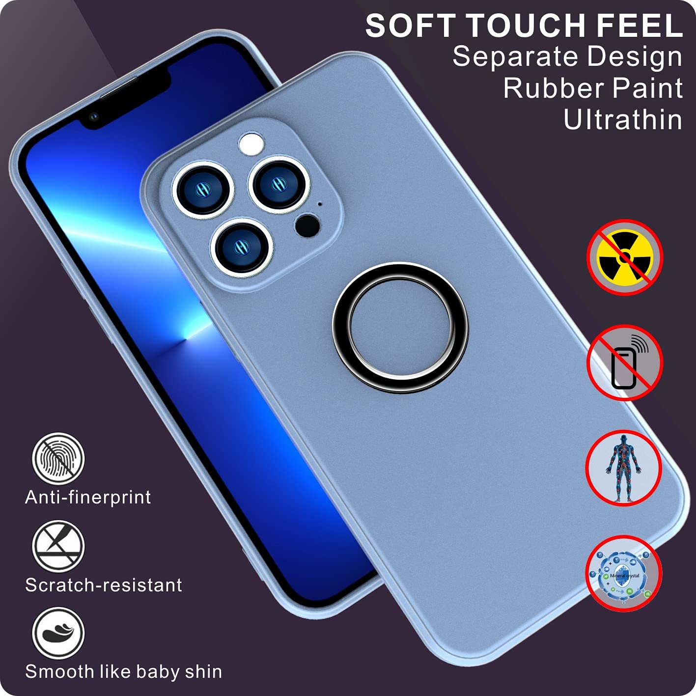Premium Shockproof Liquid Silicone Case for iPhone 13 Pro Max (6.7