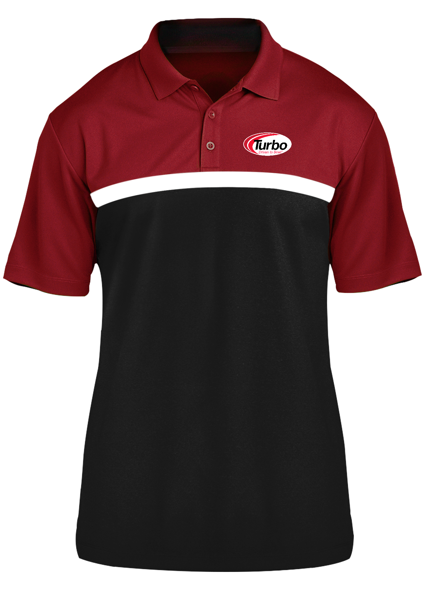 Turbo Competitor Men's Polo Shirt - Red, White & Black Colors | Comfortable & Stylish for Casual Wear, Golf & Outdoor Activities
