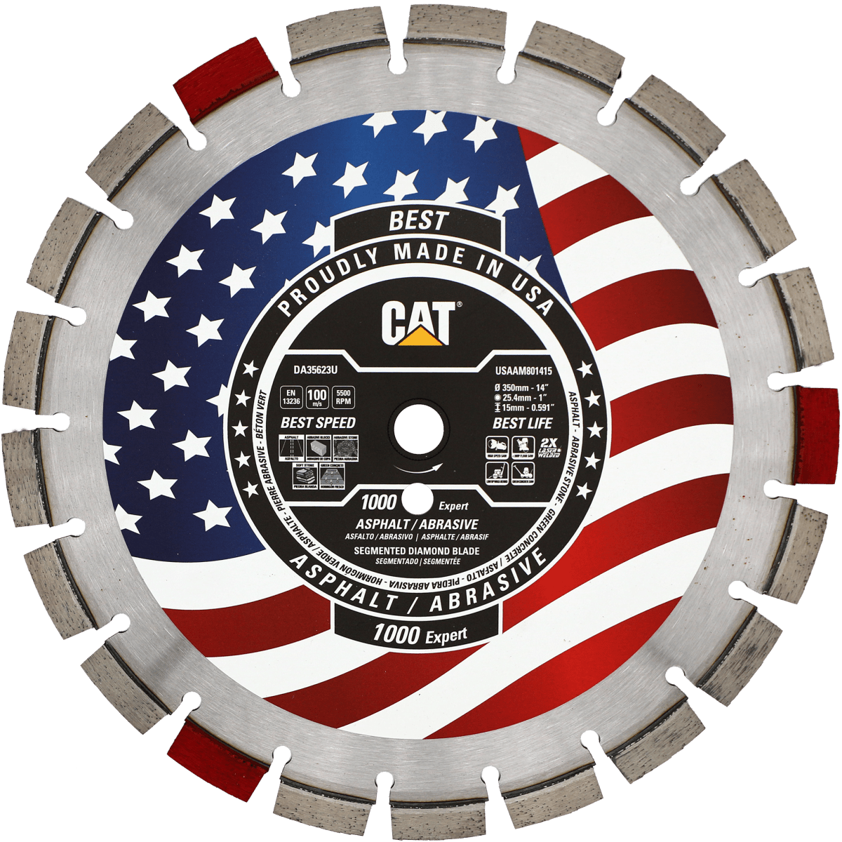 Premium Cat Diamond Blade - 1000 Grit Expert Abrasive Cutting Disc | Free Shipping USA | Perfect for Tile, Stone & Concrete Cutting Projects