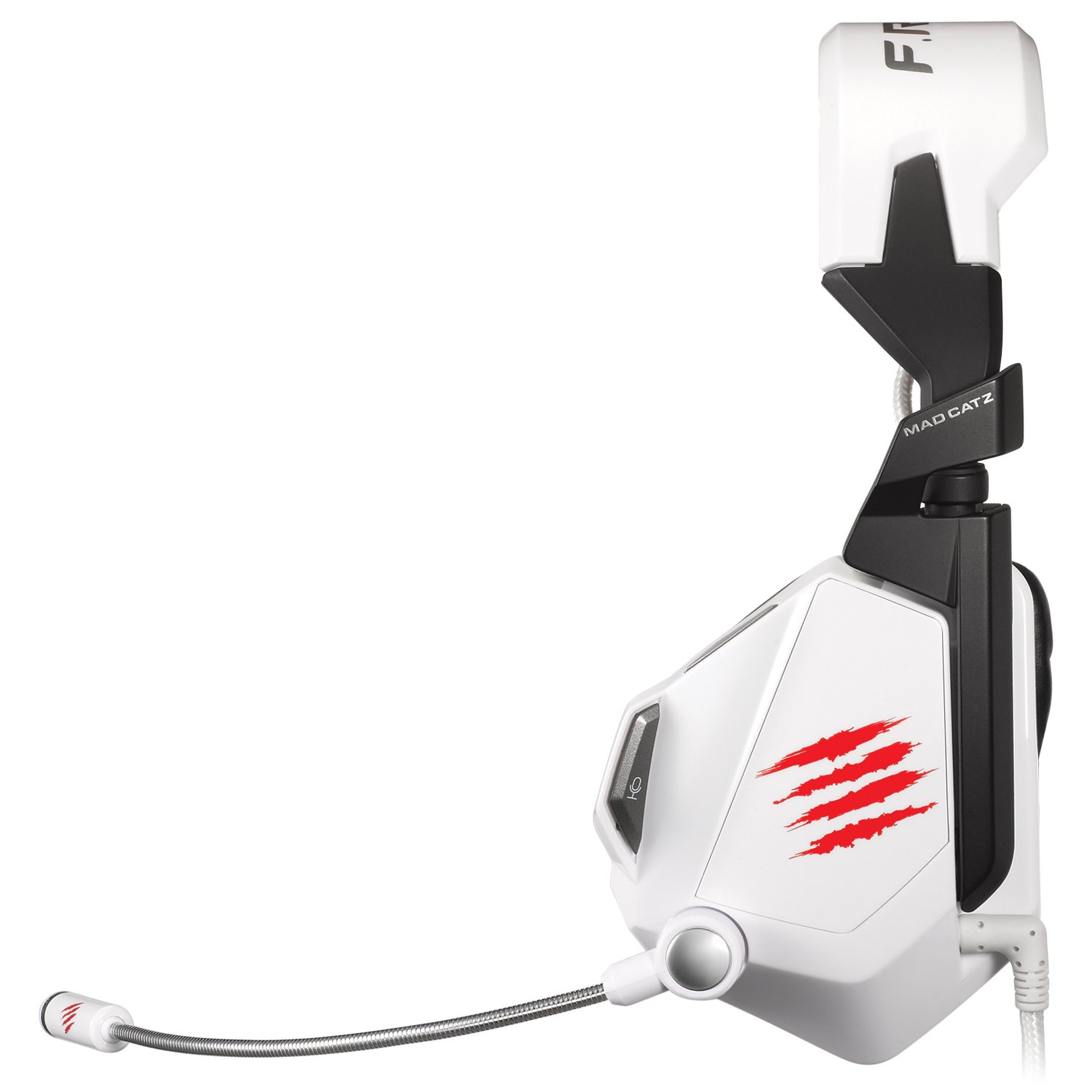 Mad Catz F.R.E.Q.5 Stereo Gaming Headset for PC and Mac - White | Noise Cancelling Mic, Comfortable Ear Cushions | Perfect for Online Gaming, Streaming & Video Calls