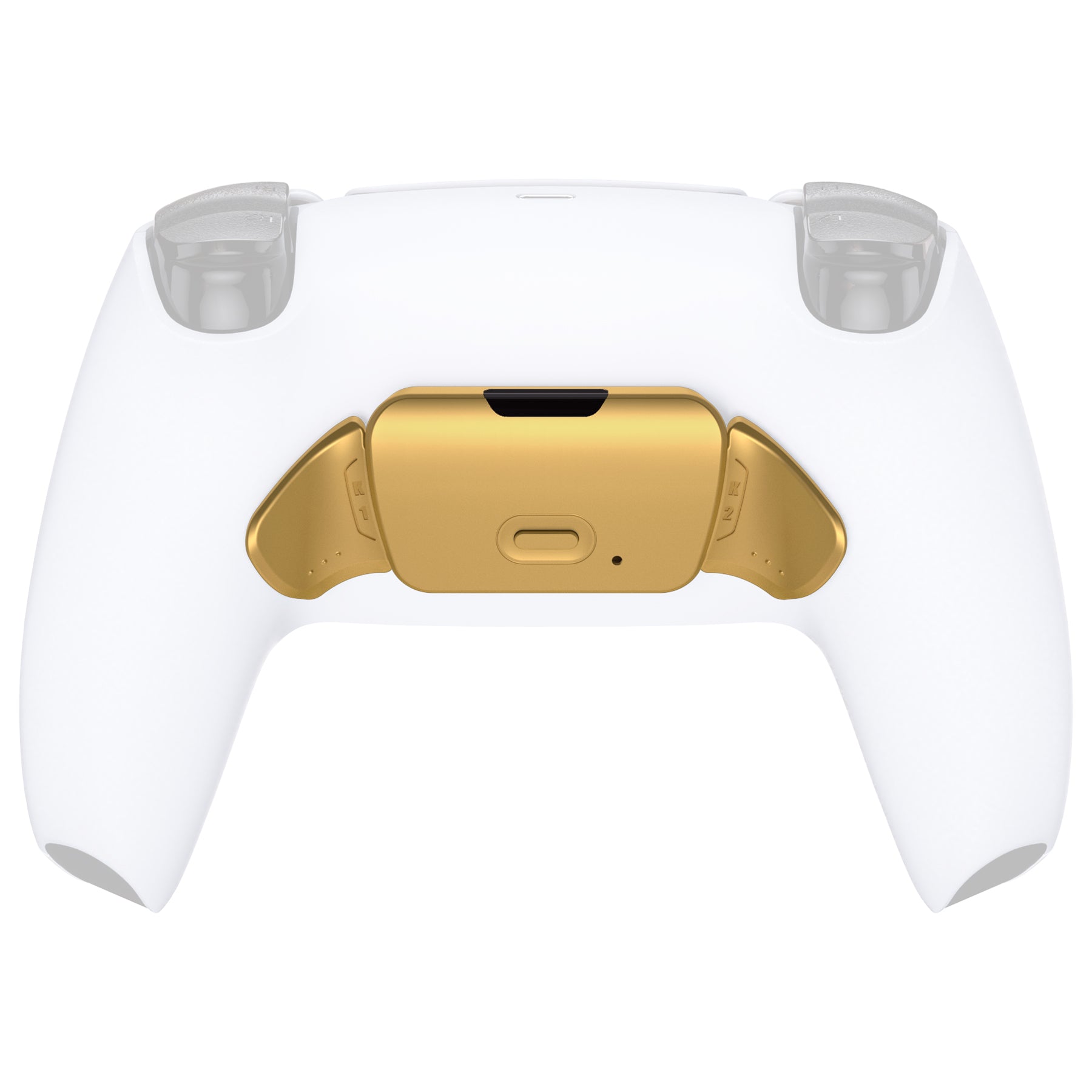eXtremeRate Metal Gold Buttons (RMB) K1 K2 Kit for PS5 Controller - Includes Button Housing & Remap PCB Board | Premium Gaming Upgrade for Competitive Play